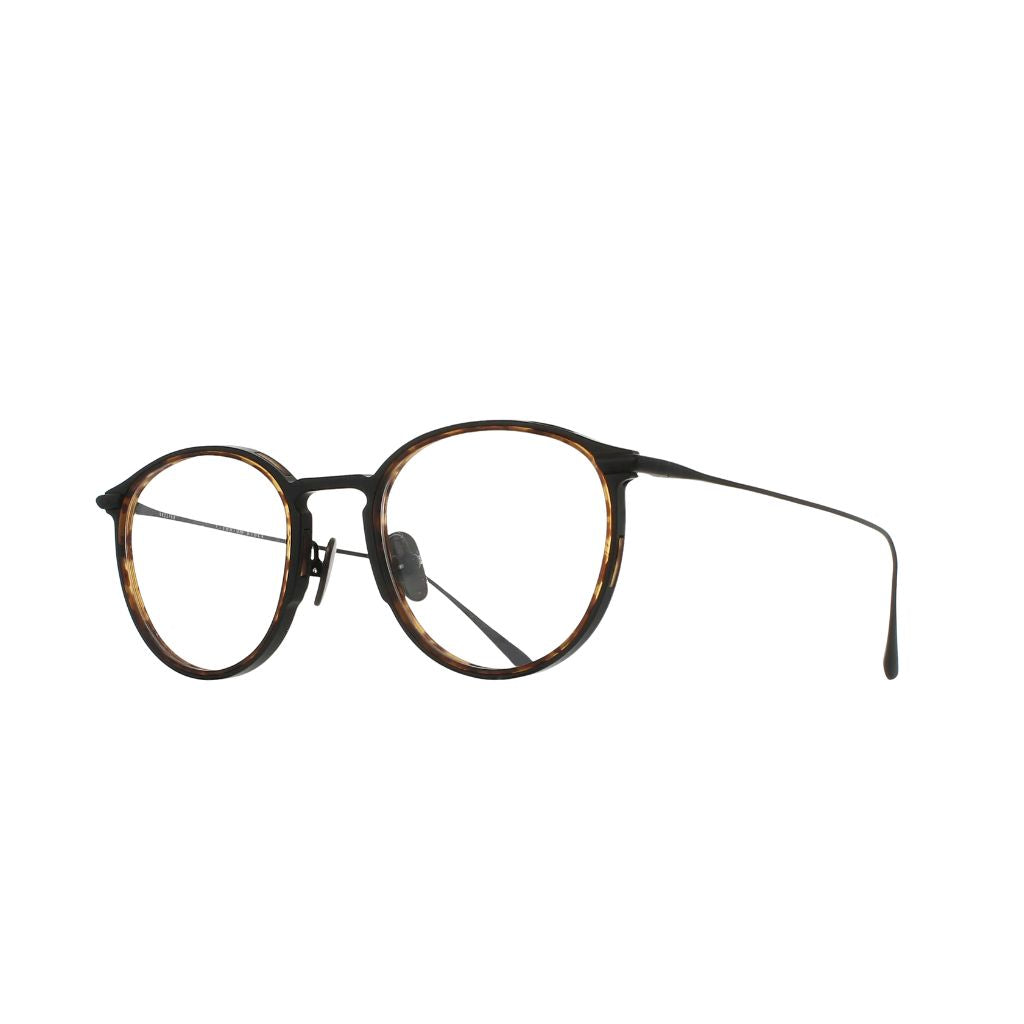 Brett Eyewear MARIO C03 Detail Titanrahmen schwarz tortoise bi-material Optik hochwertige Verarbeitung Herrenbrille München Optiker Optik Bartholomä