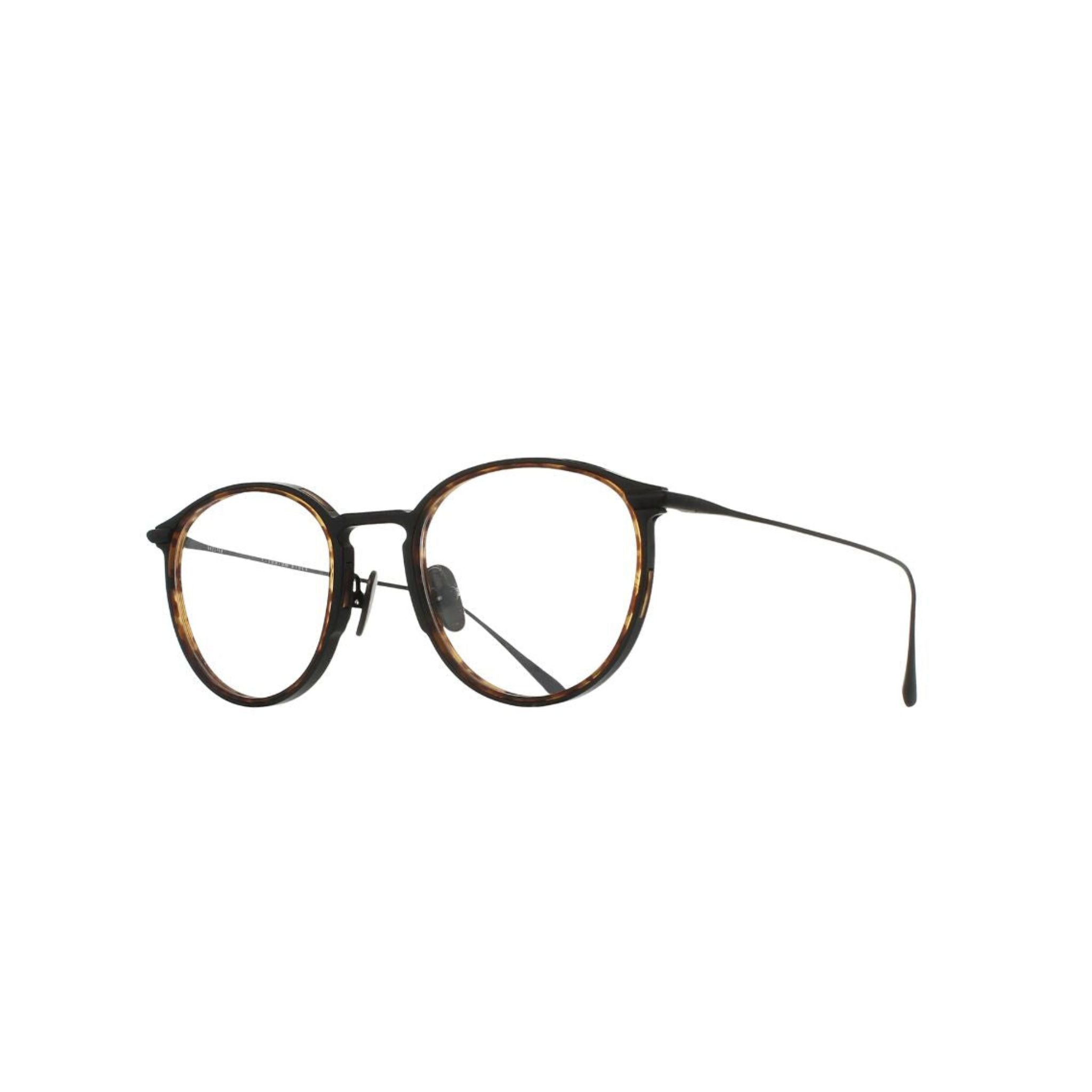 Brett Eyewear MARIO C03 Detail Titanrahmen schwarz tortoise bi-material Optik hochwertige Verarbeitung Herrenbrille München Optiker Optik Bartholomä