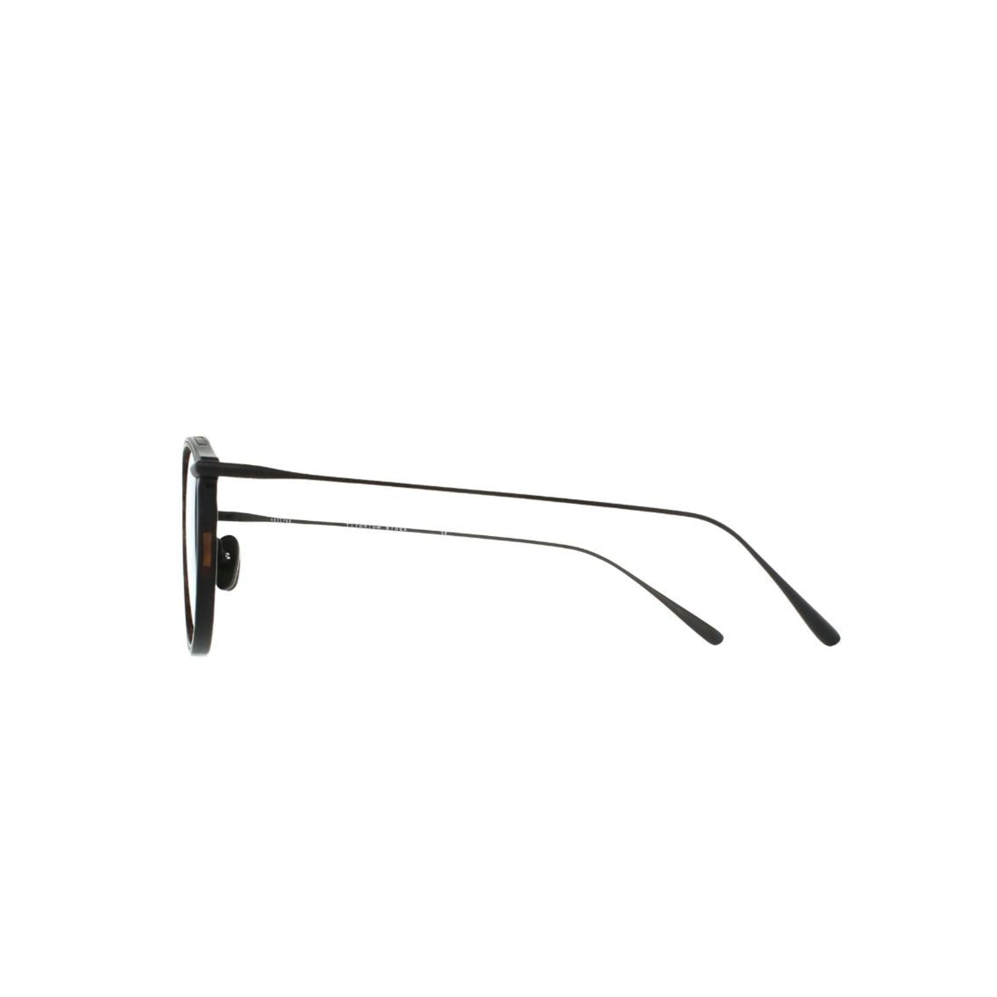 Brett Eyewear MARIO C03 Brille Seitenansicht Titanfassung schwarz tortoise kompakt Herren Designer München Optiker Optik Bartholomä