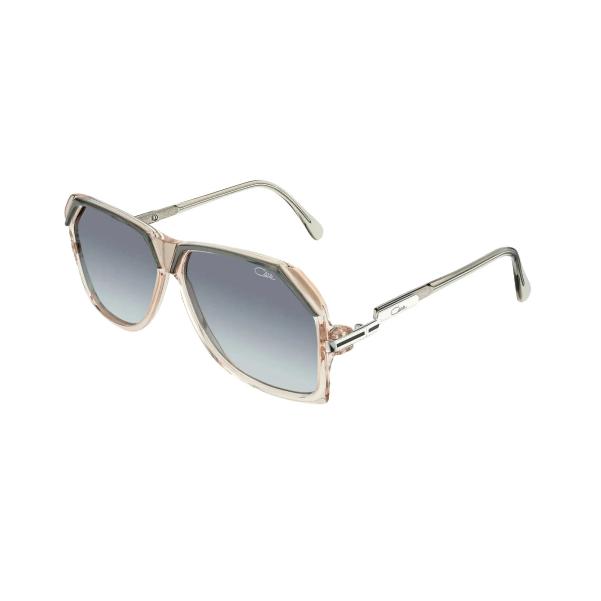 CAZAL 186/3 001 Designer-Sonnenbrille in Crystal-Grey mit markanter Aviator-Form im 80er-Jahre-Retro-Look