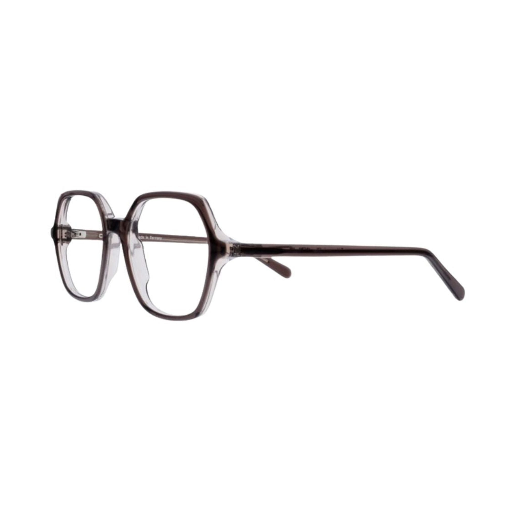 Colibris EDDA 131 braun transparente Damenbrille Seitenansicht Acetatfassung kleine Gesichter Designerbrille München Optiker Optik Bartholomä Maxvorstadt