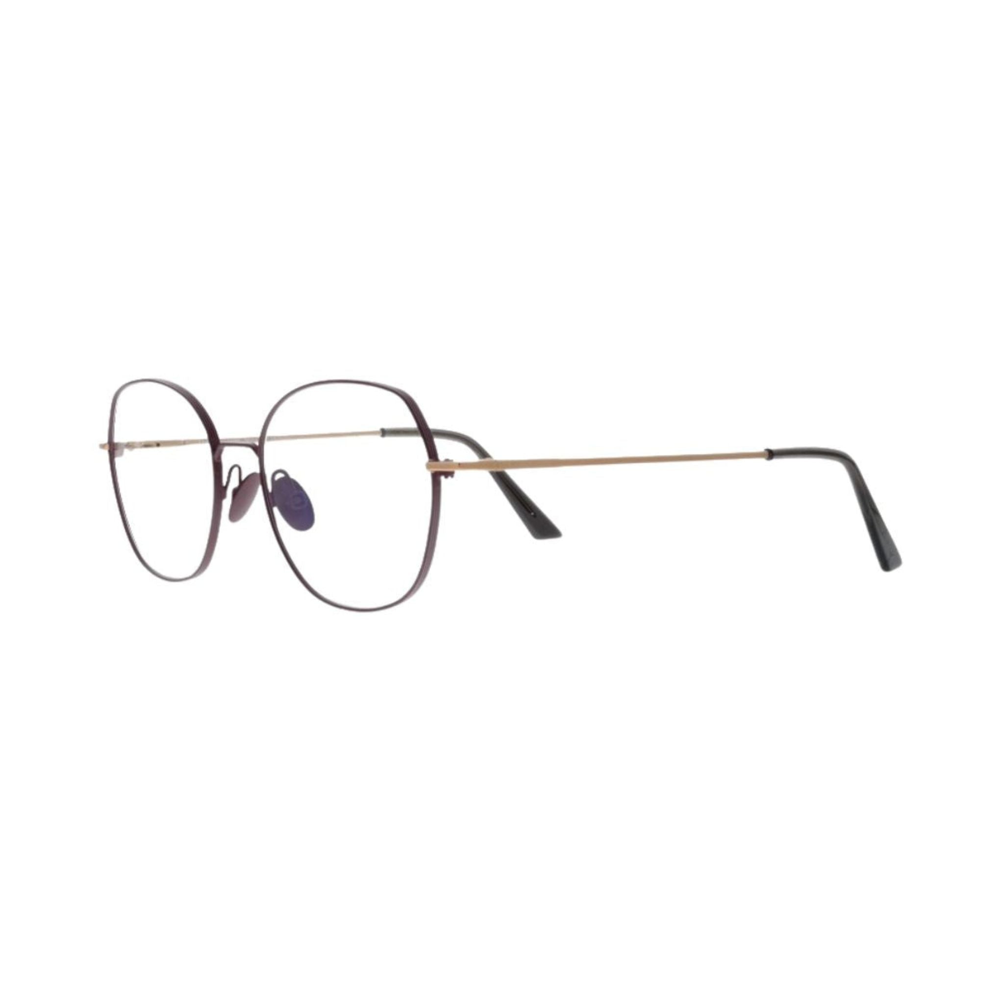 Colibris FARA 310 bordeaux gold Brille Seitenansicht Metallfassung kleine Gesichter Damenbrille München Optiker Optik Bartholomä Maxvorstadt