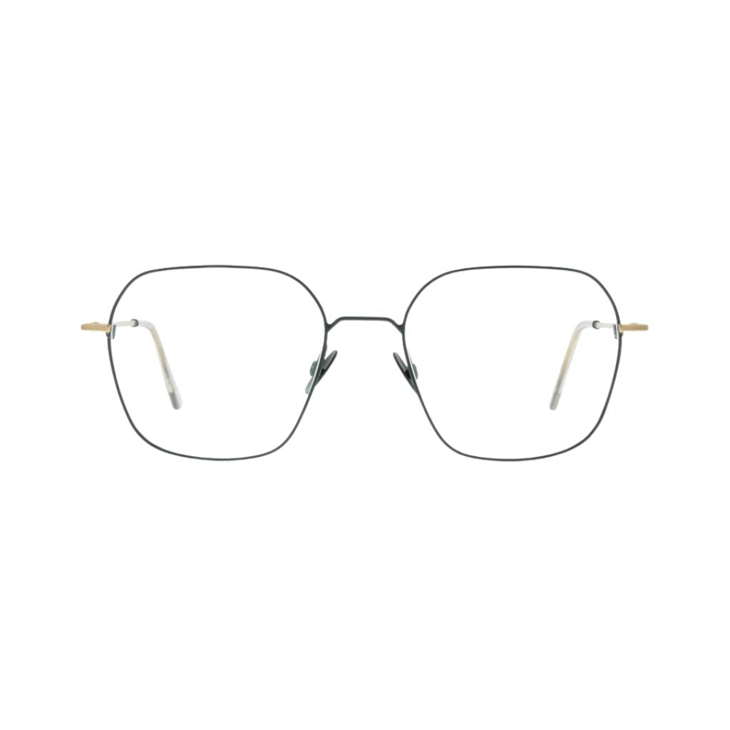 Colibris FIONA 115 grün gold Brille Frontansicht Unisex kleine schmale Gesichter Designerbrille München Optiker Optik Bartholomä Maxvorstadt