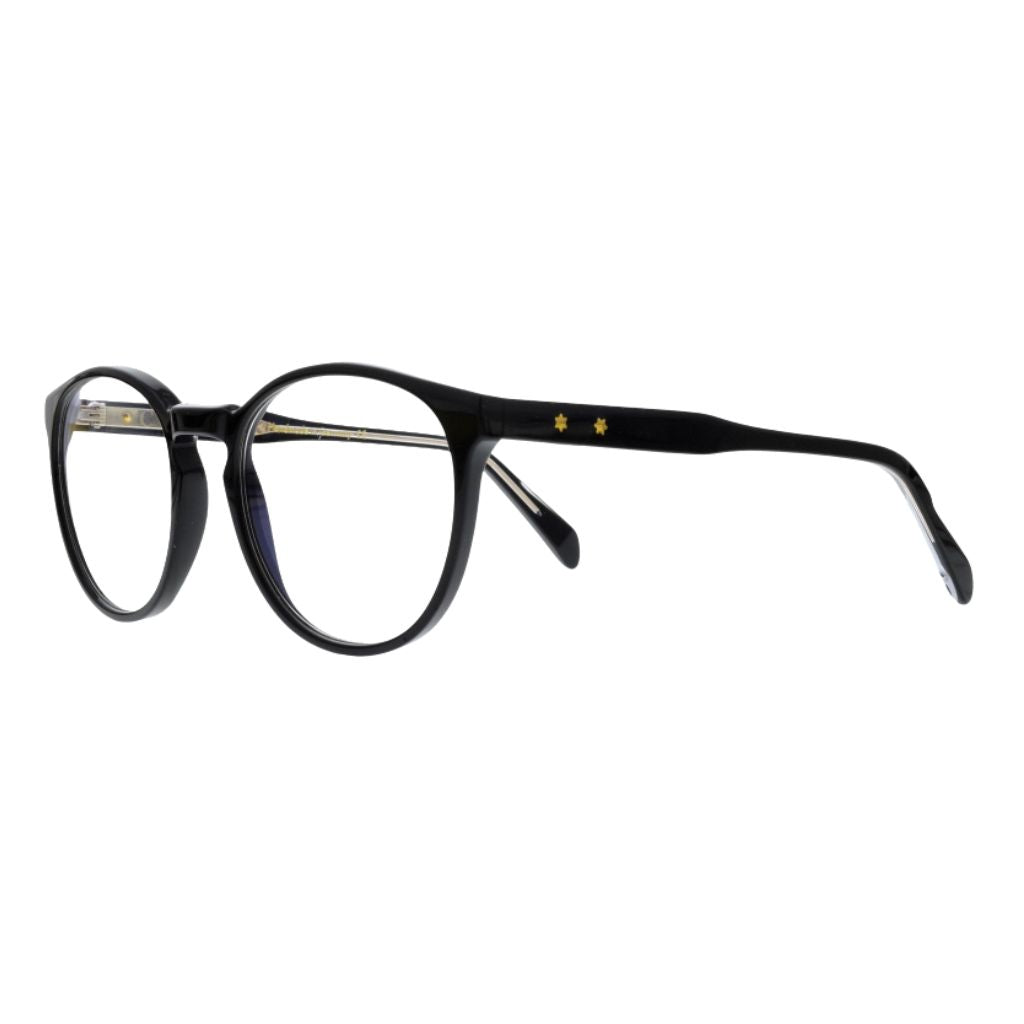 Colibris LISA D 100 schwarze Brille Seitenansicht Acetatfassung kleine Gesichter Damenbrille München Optiker Optik Bartholomä Maxvorstadt