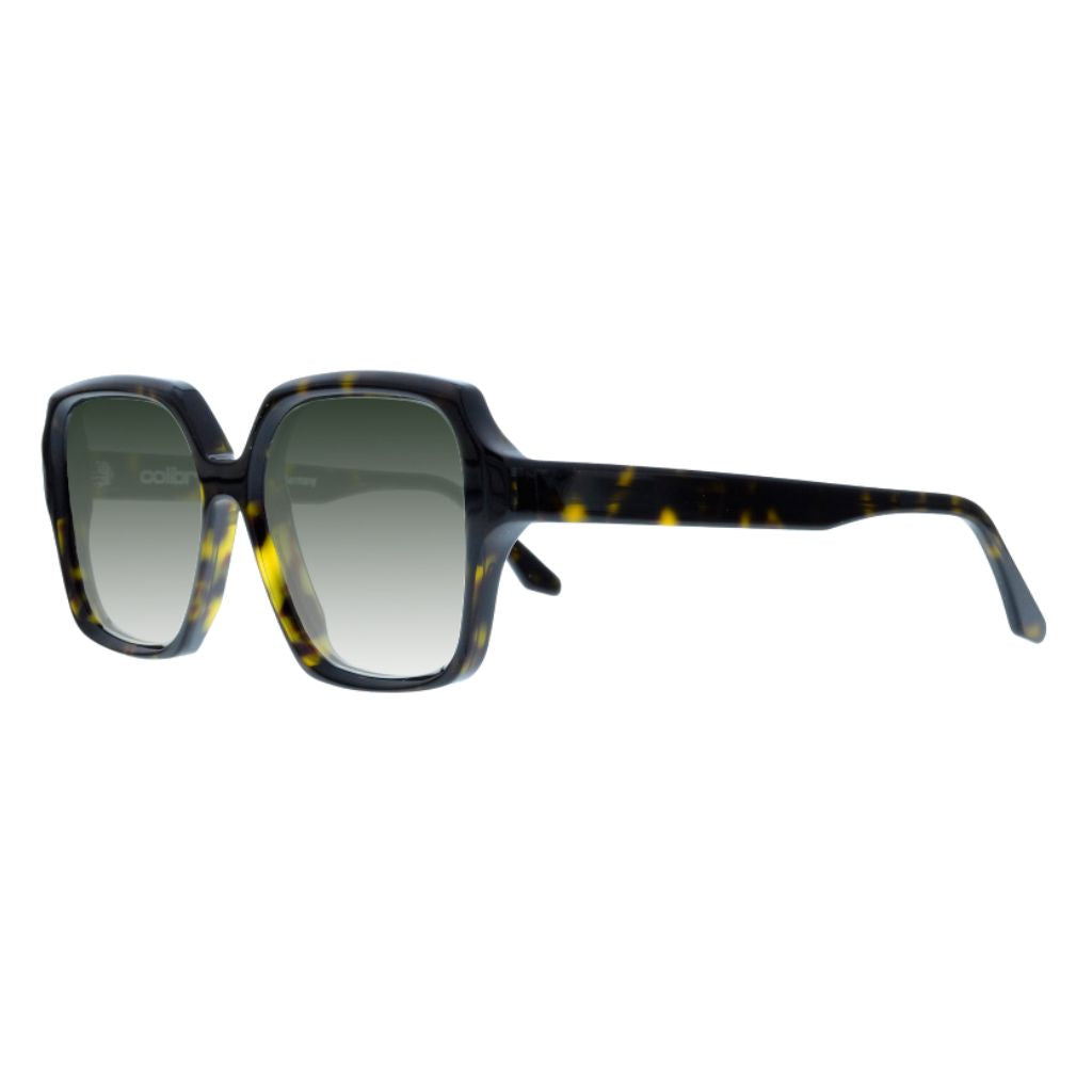 Colibris MALU 09 Havanna braun Sonnenbrille Seitenansicht Acetatfassung rechteckig kleine Gesichter München Optiker Optik Bartholomä Maxvorstadt