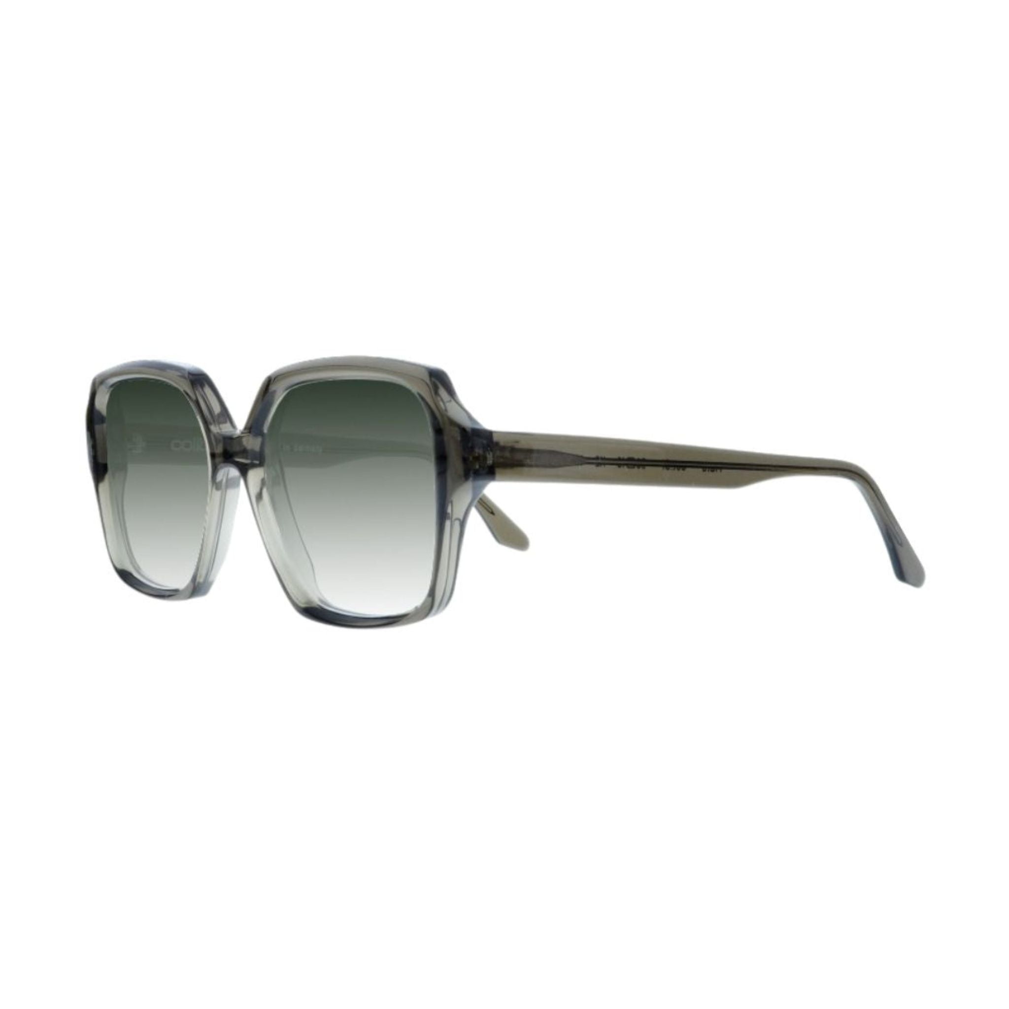 Colibris MALU 91 grau transparente Sonnenbrille Seitenansicht Acetatfassung kleine Gesichter Designer Sonnenbrille München Optiker Maxvorstadt