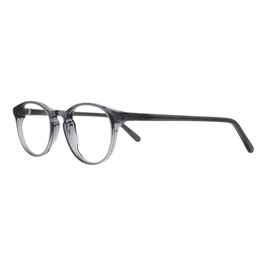 Colibris OLE 102 matte grau transparente Panto Brille Seitenansicht Acetatfassung kleine Gesichter Unisex Brille München Optiker Maxvorstadt