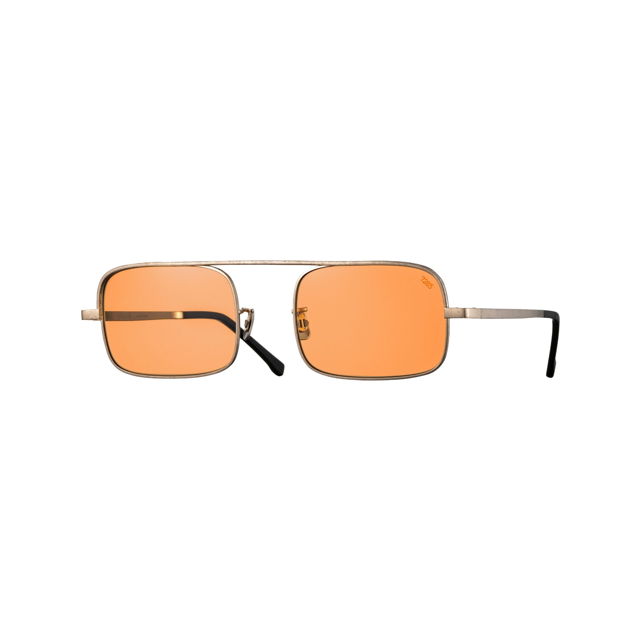EYEVAN 7285 1018 S 819 Sonnenbrille Frontansicht rechteckig Gold Orange Gläser München Optiker Brillen Schneider