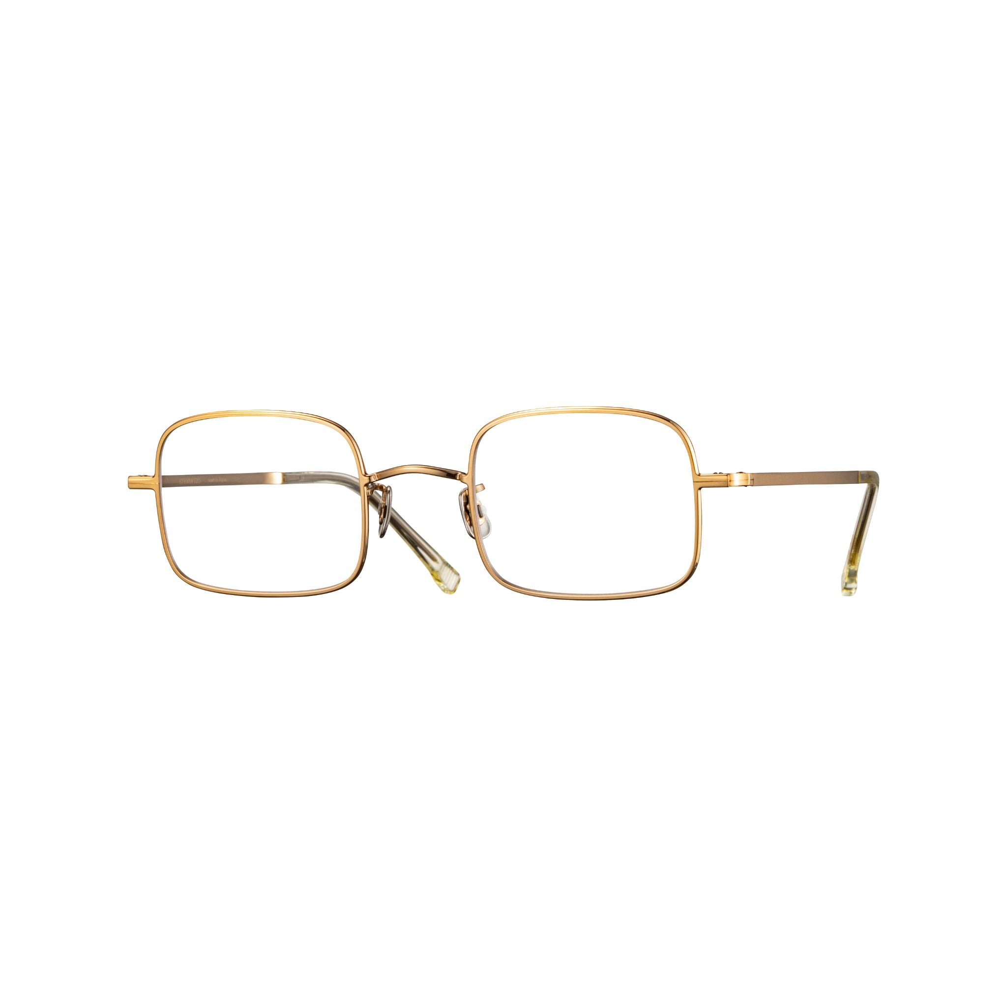 EYEVAN 7285 1158 900 Brille Frontansicht rechteckig Gold Titan München Optiker Brillen Schneider
