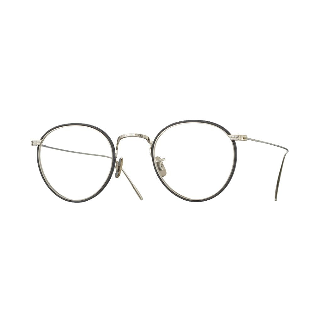 EYEVAN 7285  717W 1310 Brille Frontansicht Metall Silber Acetat Schwarz Windsor Rim München Optiker Brillen Schneider