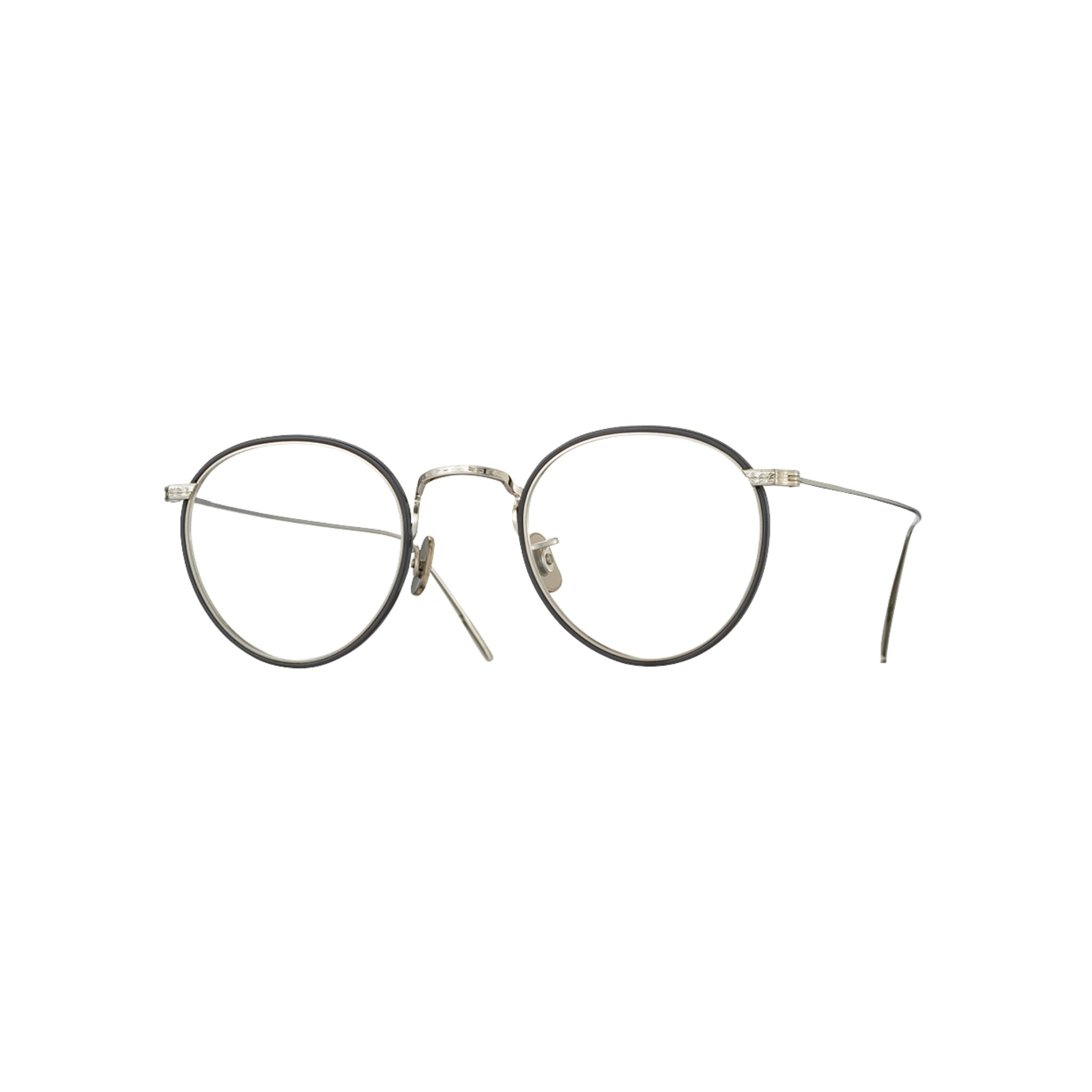 EYEVAN 7285  717W 1310 Brille Frontansicht Metall Silber Acetat Schwarz Windsor Rim München Optiker Brillen Schneider