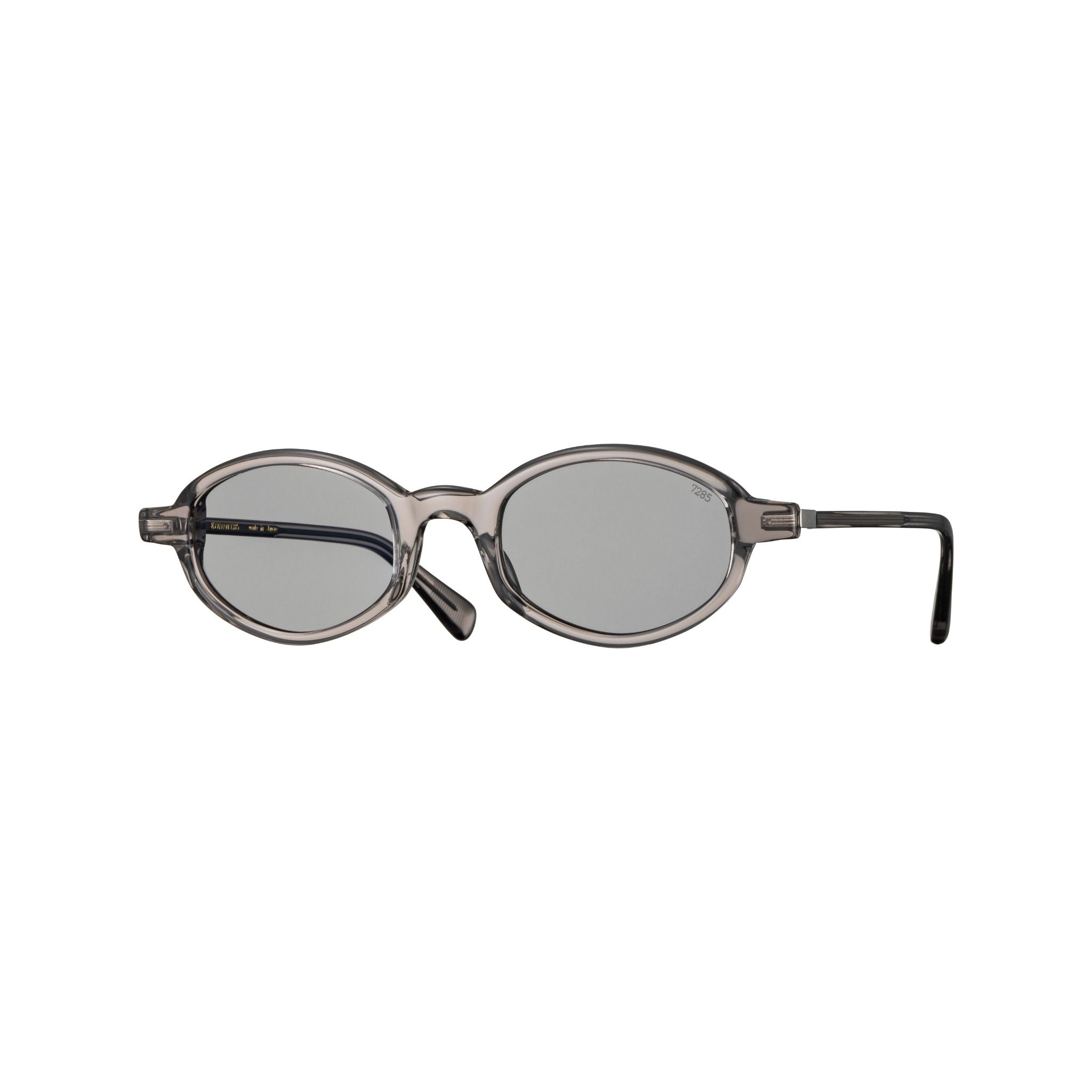 EYEVAN 7285 799E 124 Design-Sonnenbrille Frontansicht transparent grau Acetat ovale Form München Optiker Brillen Schneider