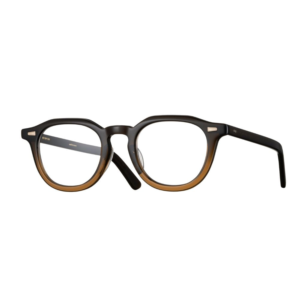 EYEVAN Livingston BRH Brille braun honig Verlauf Acetat rund Designerbrille Vintage Stil Brillen Schneider Optiker München 