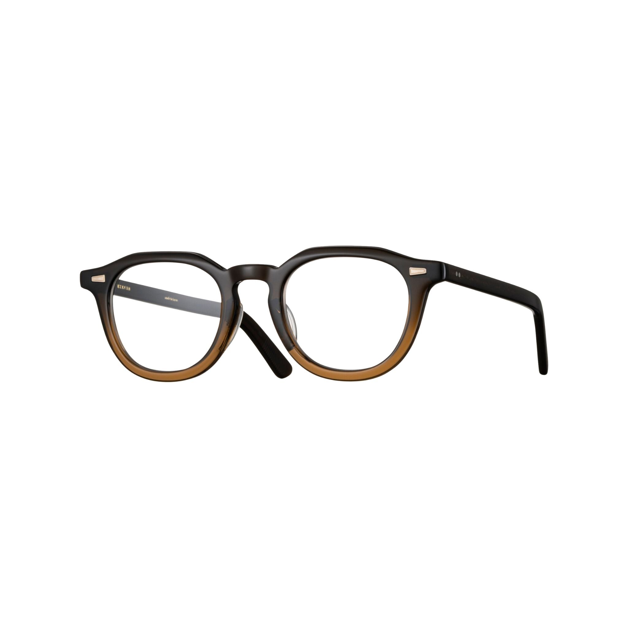 EYEVAN Livingston BRH Brille braun honig Verlauf Acetat rund Designerbrille Vintage Stil Brillen Schneider Optiker München 