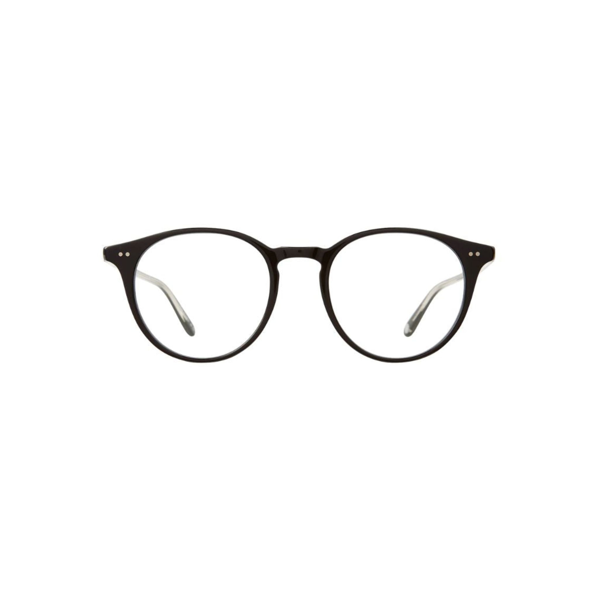 Garrett Leight CLUNE Black Panto Brille Frontansicht schwarz Unisex Business Designerbrille München Optiker Optik Bartholomä