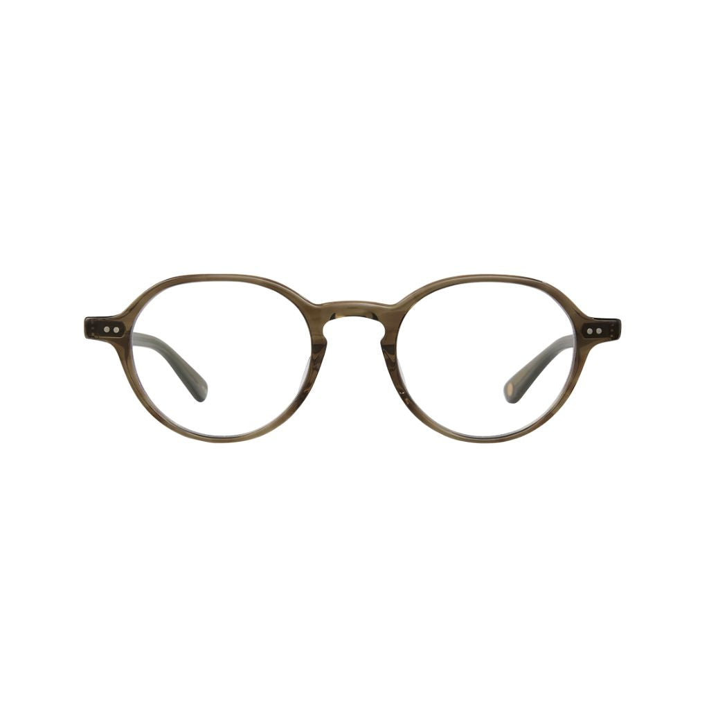 Garrett Leight LOMA Olive Tortoise runde Unisex Brille Frontansicht kleine Gesichter Designerbrille München Optiker Optik Bartholomä