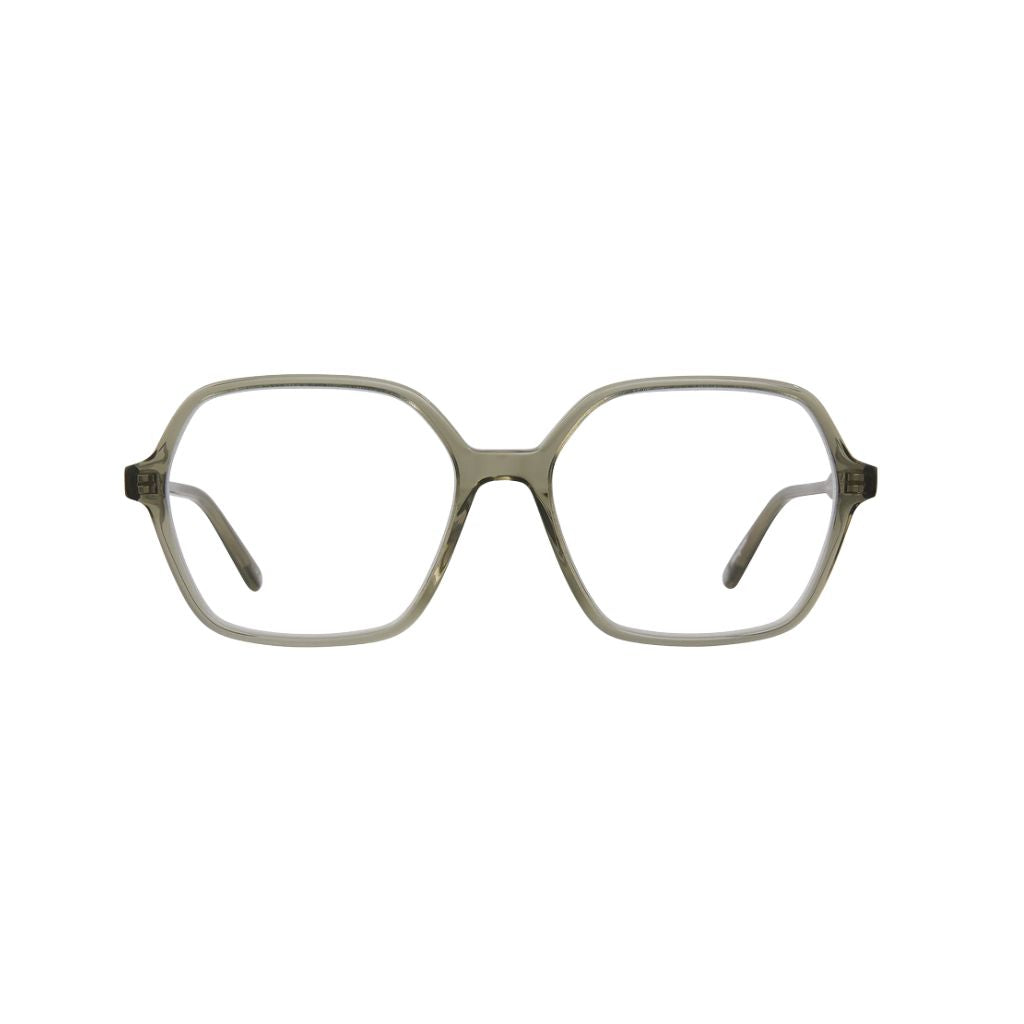 Garrett Leight MARIPOSA Oakmoss Brille Frontansicht Retro Oversize Unisex grün transparent Designerbrille München Optiker Optik Bartholomä