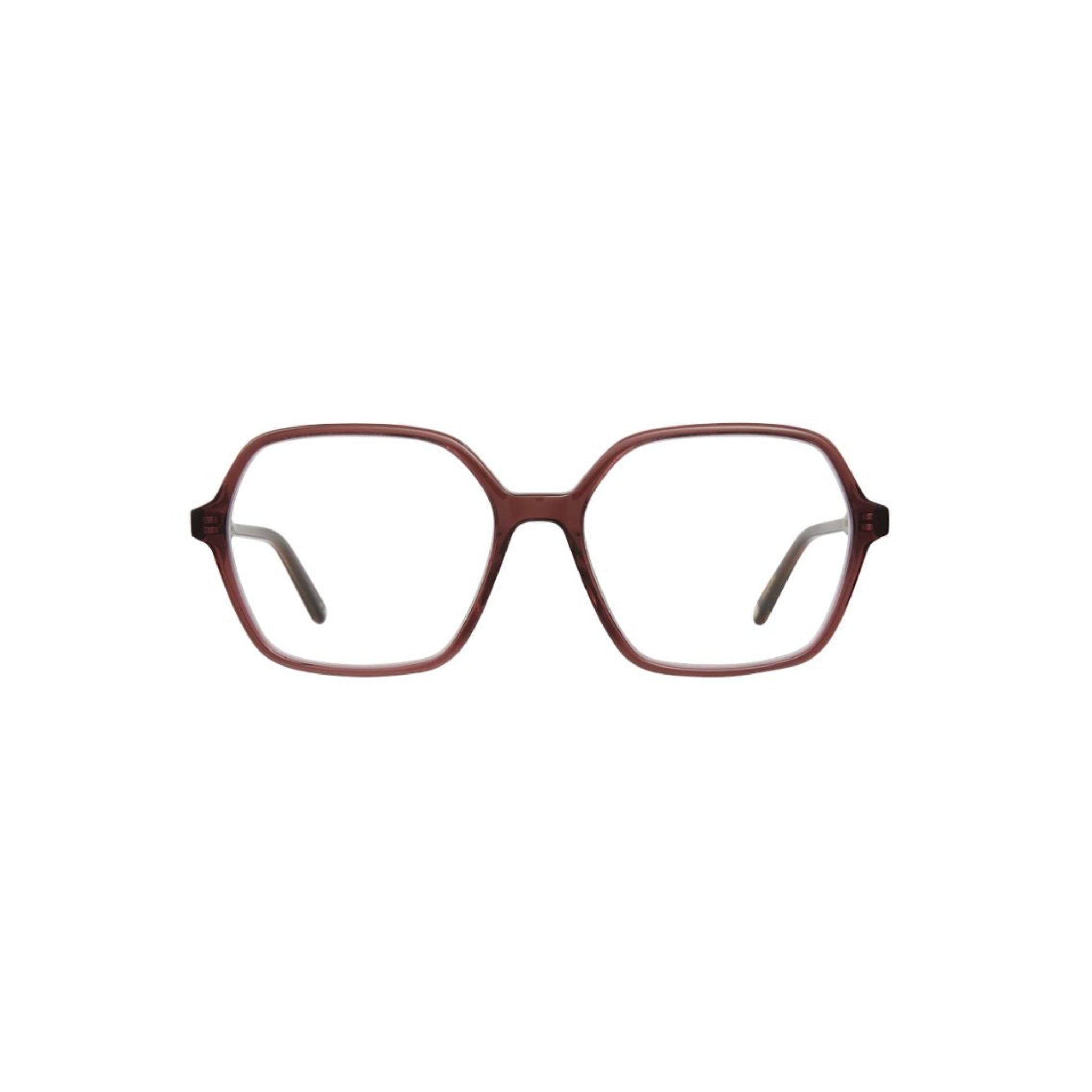Garrett Leight MARIPOSA Strawberry Jam Retro Oversize Brille Frontansicht Damenbrille rot transparent Designerbrille München Optiker Optik Bartholomä