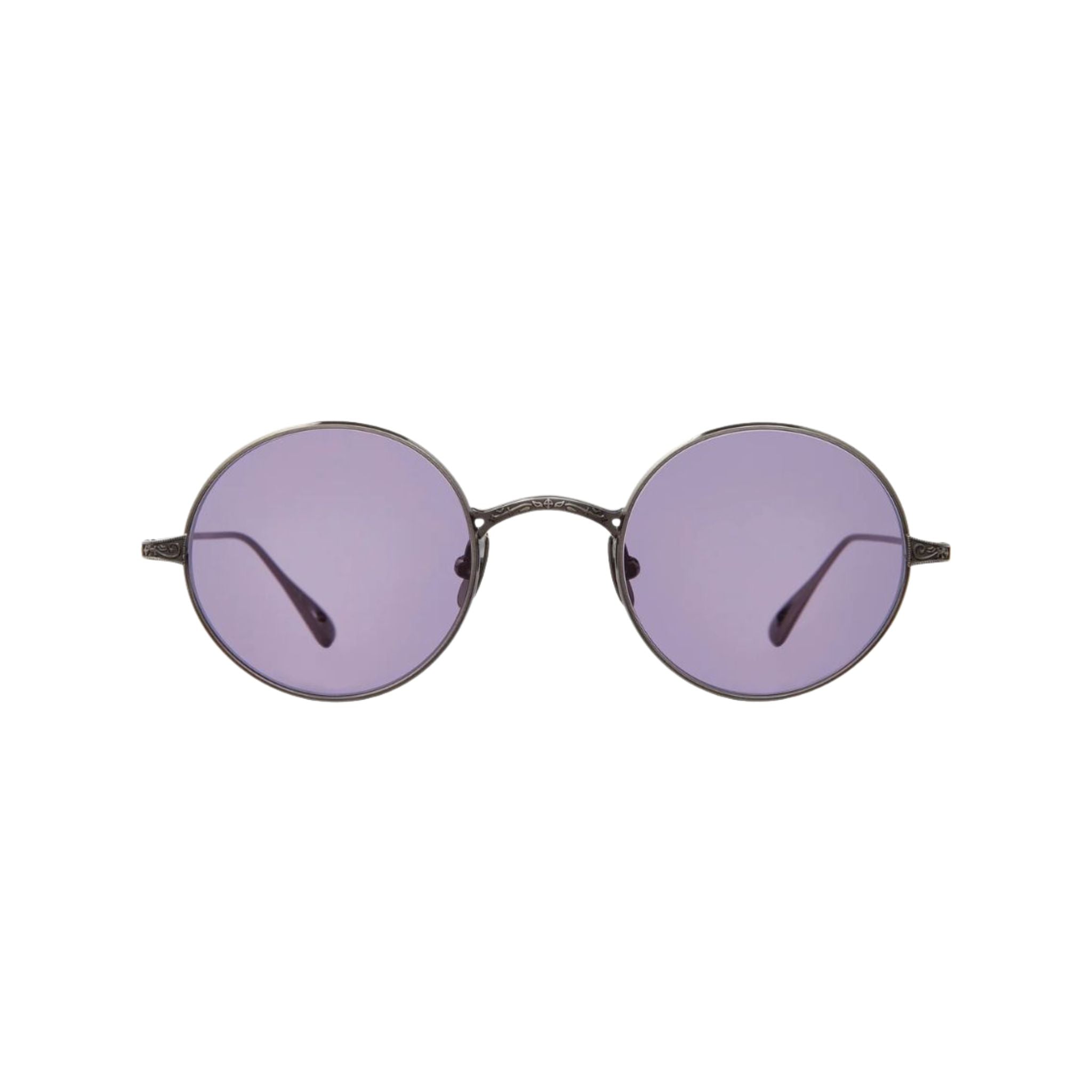 Designer-Sonnenbrille von Garrett Leight GLCO x OZZY SUN Limited Edition  in Pewter mit lilianen Gläsern bei Optik Bartholomä München