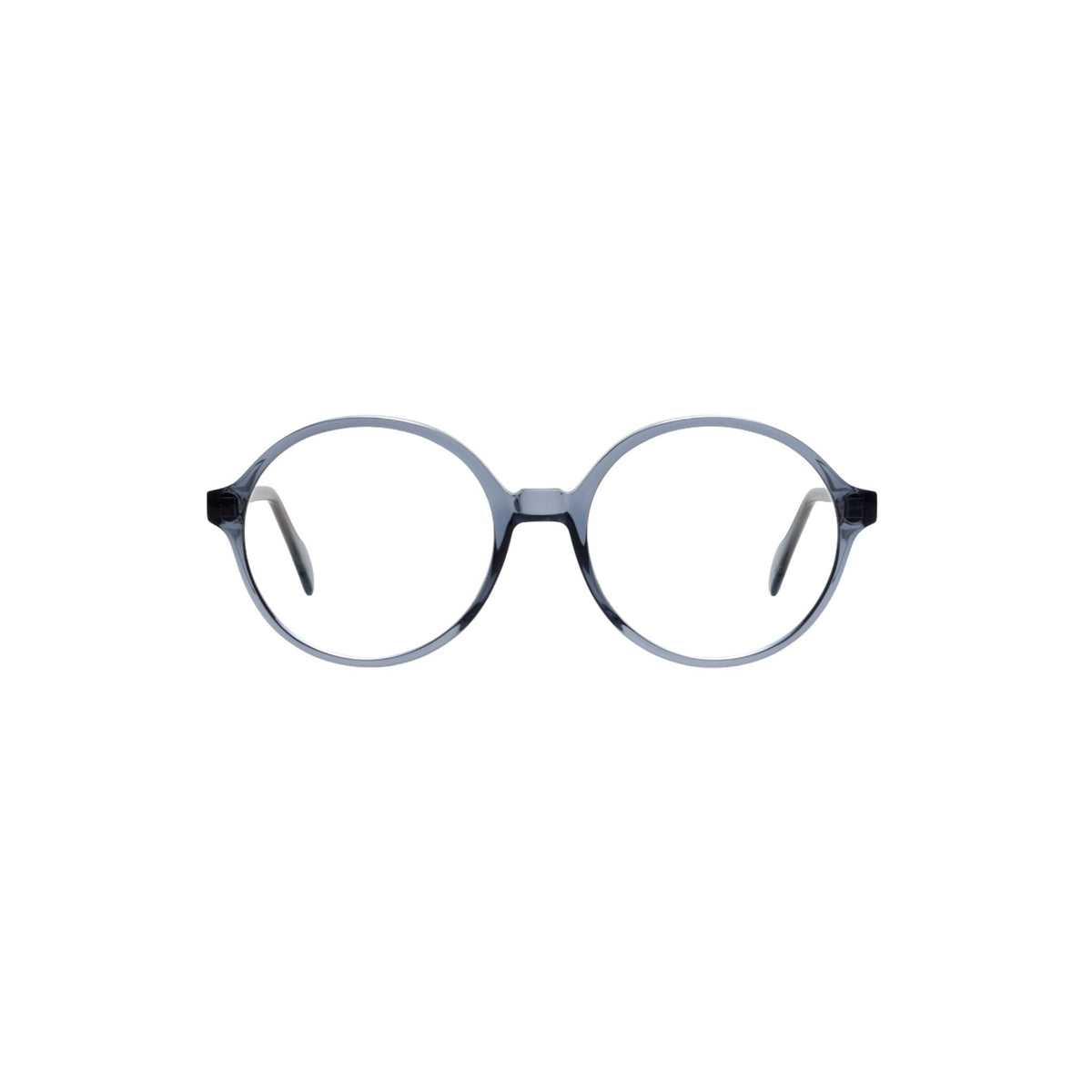 HUG Spectacles MURPHY Arctic 37S Brille Frontansicht rund transparent Blaugrau Optik Bartholomä München