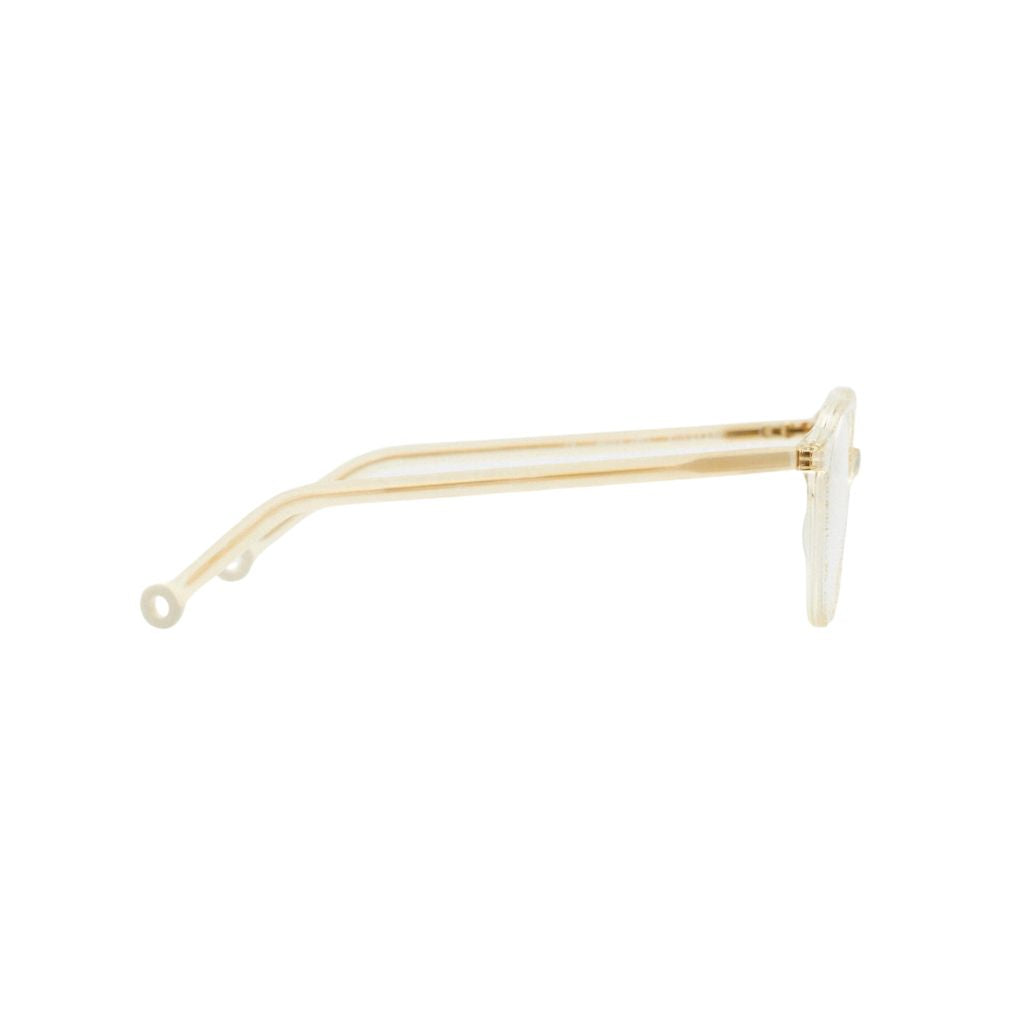 Detailaufnahme der handgefertigten Kaleos Kids Kusakabe col. 3 Kinderbrille mit funkelnder Oberfläche – bei Brillen Schneider in München.