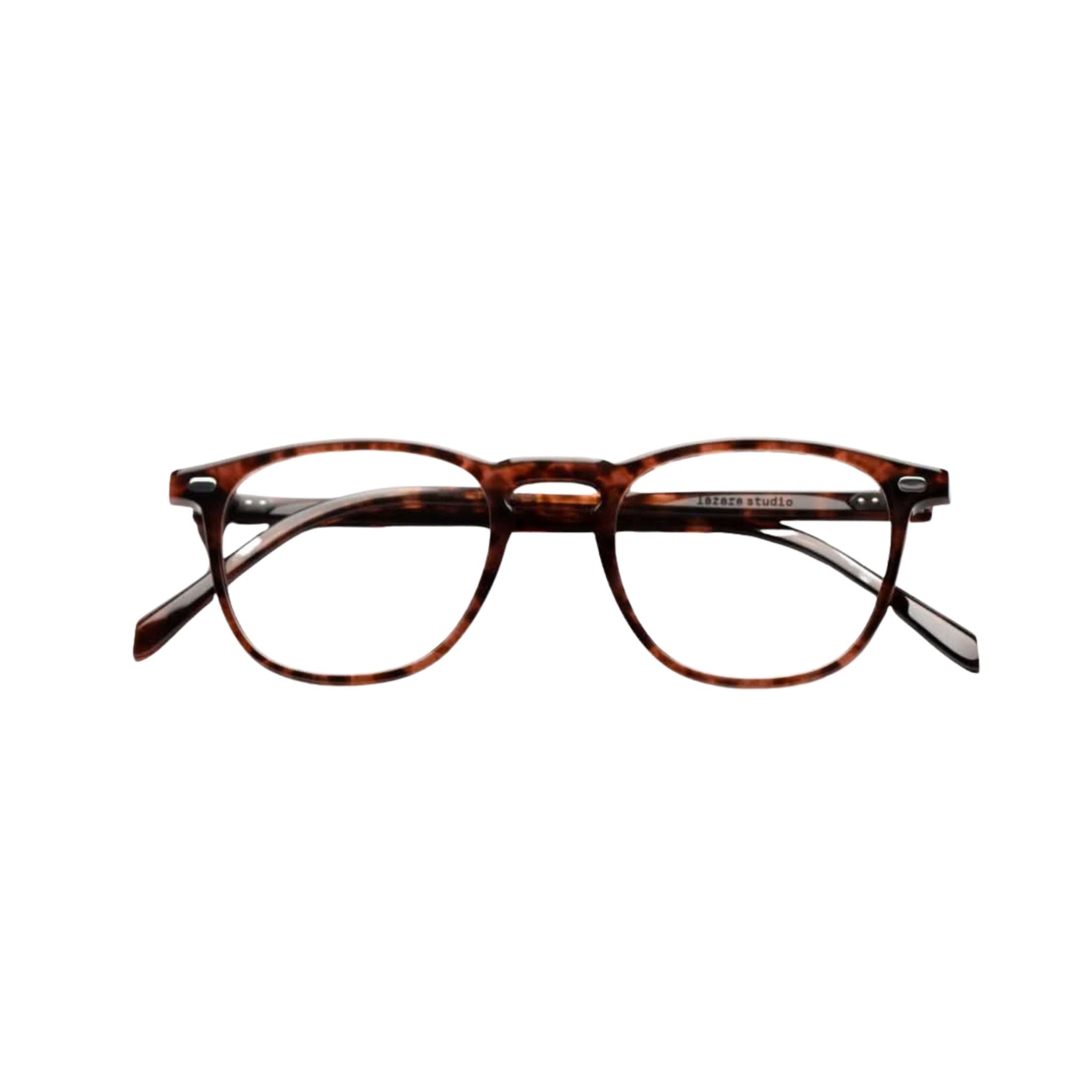 Lazare Studio JOHNSON Prohibition Clear Brille Frontansicht Panto transparent Crystal Acetat München Optiker Brillen Schneider