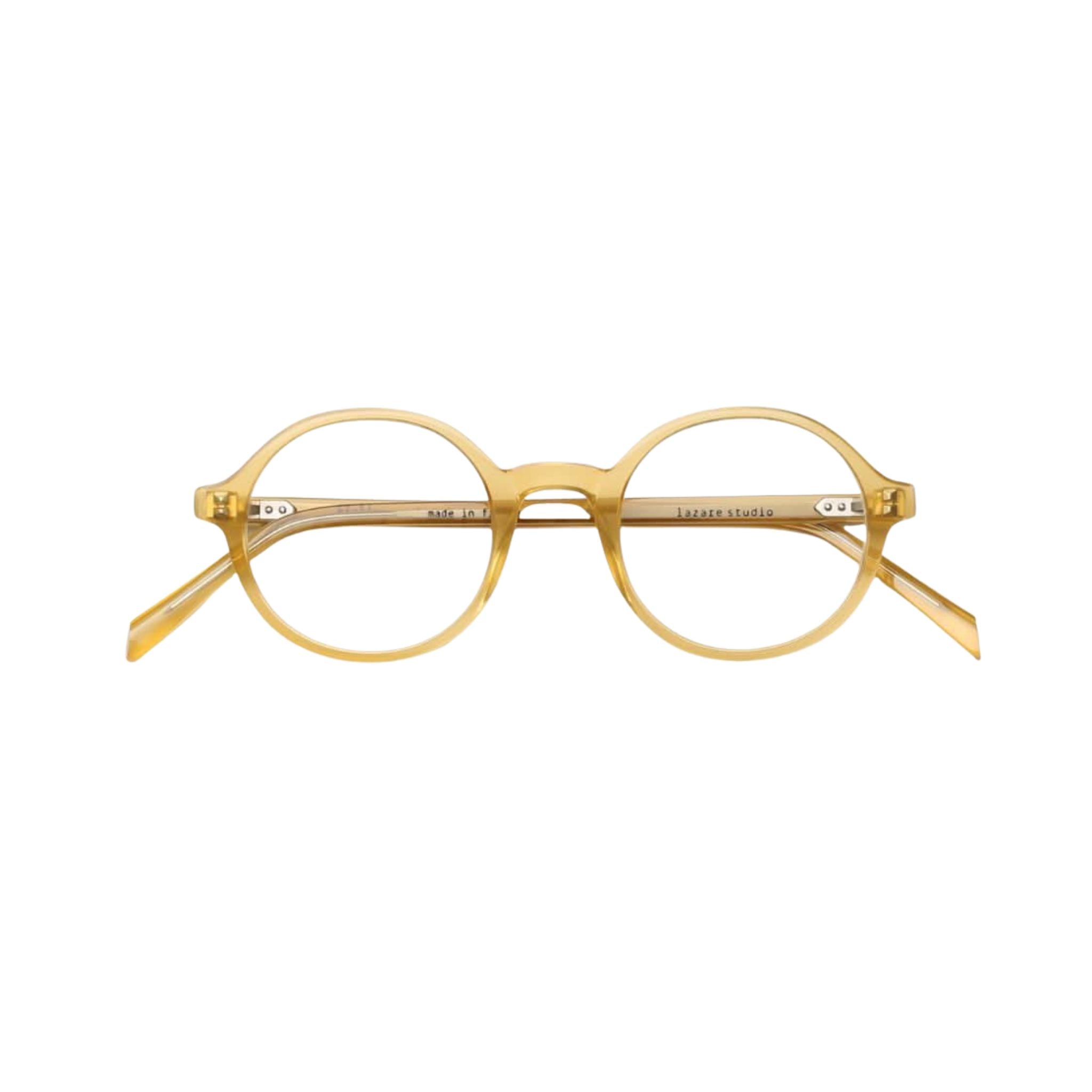 Lazare Studio KIPLING Nicotine runde Brille Panto transparent Tabak Acetat München Optiker Brillen Schneider