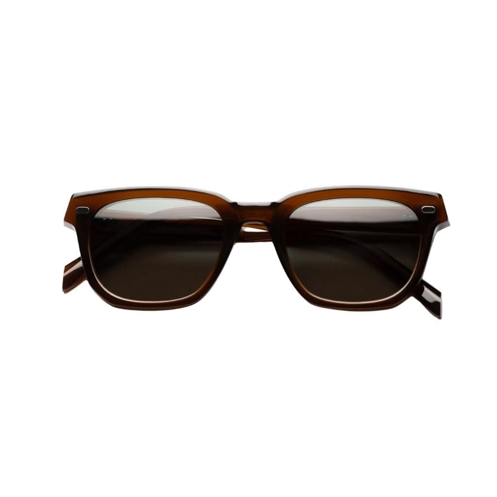 Lazare Studio Palmer Sun Dark Forest Green Sonnenbrille in eckiger Panto-Form bei Brillen Schneider München