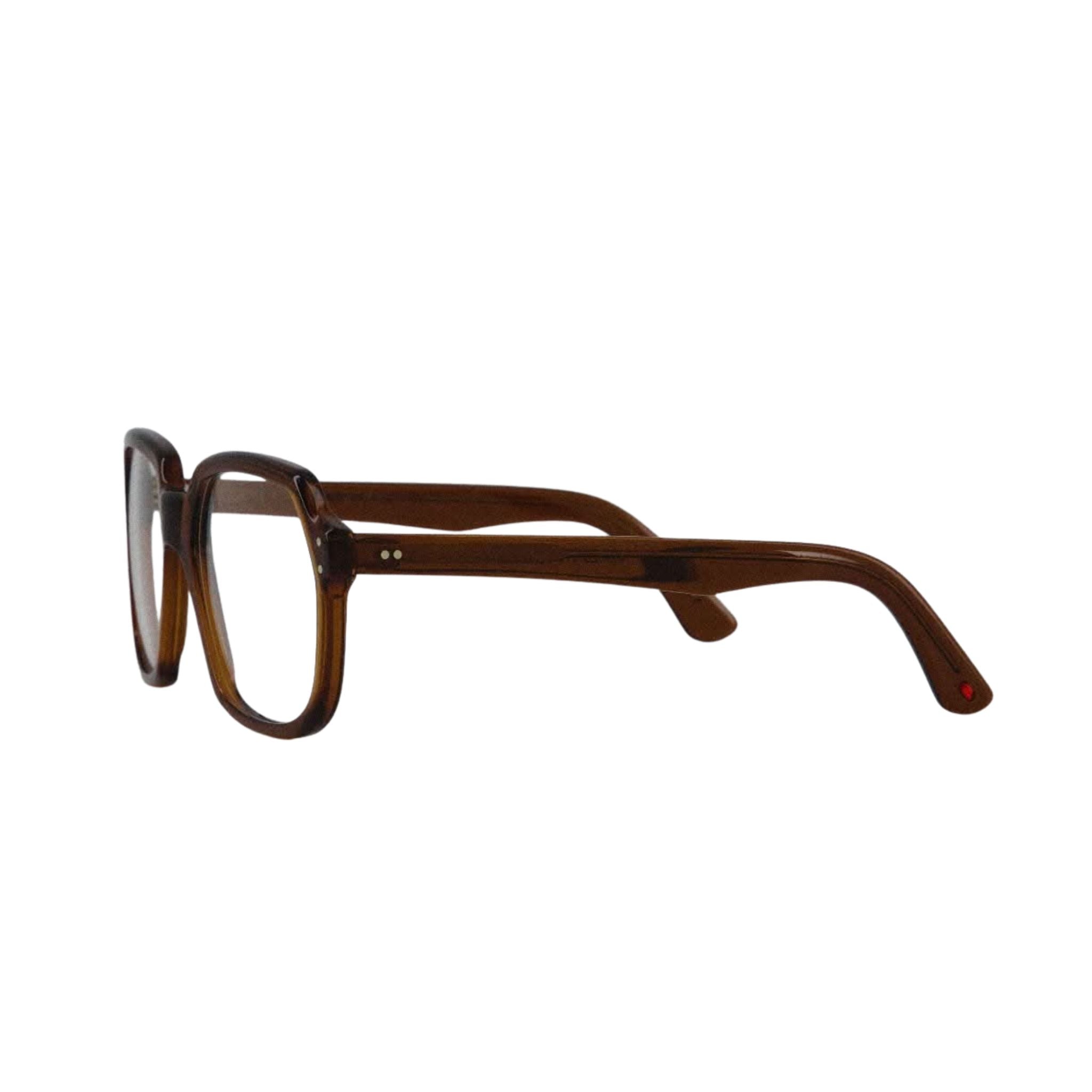 Lunettes Alf 24.23 Brown – moderne braune Brille von Alf, erhältlich bei Brillen Schneider München. Ihr Augenoptiker für exklusive Designs und individuelle Beratung.
