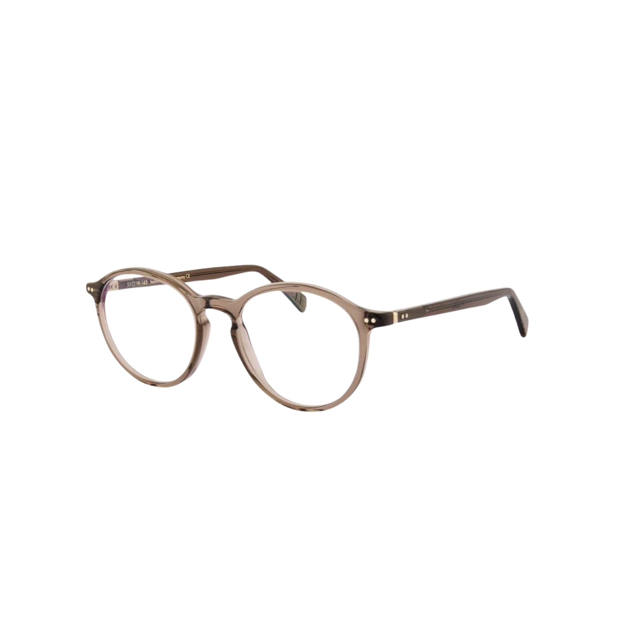 Designerbrille Lunor A11 451 in Vintage Grau – Seitenansicht elegante, matte Pantoform aus Acetat bei Brillen Schneider München Maxvorstadt