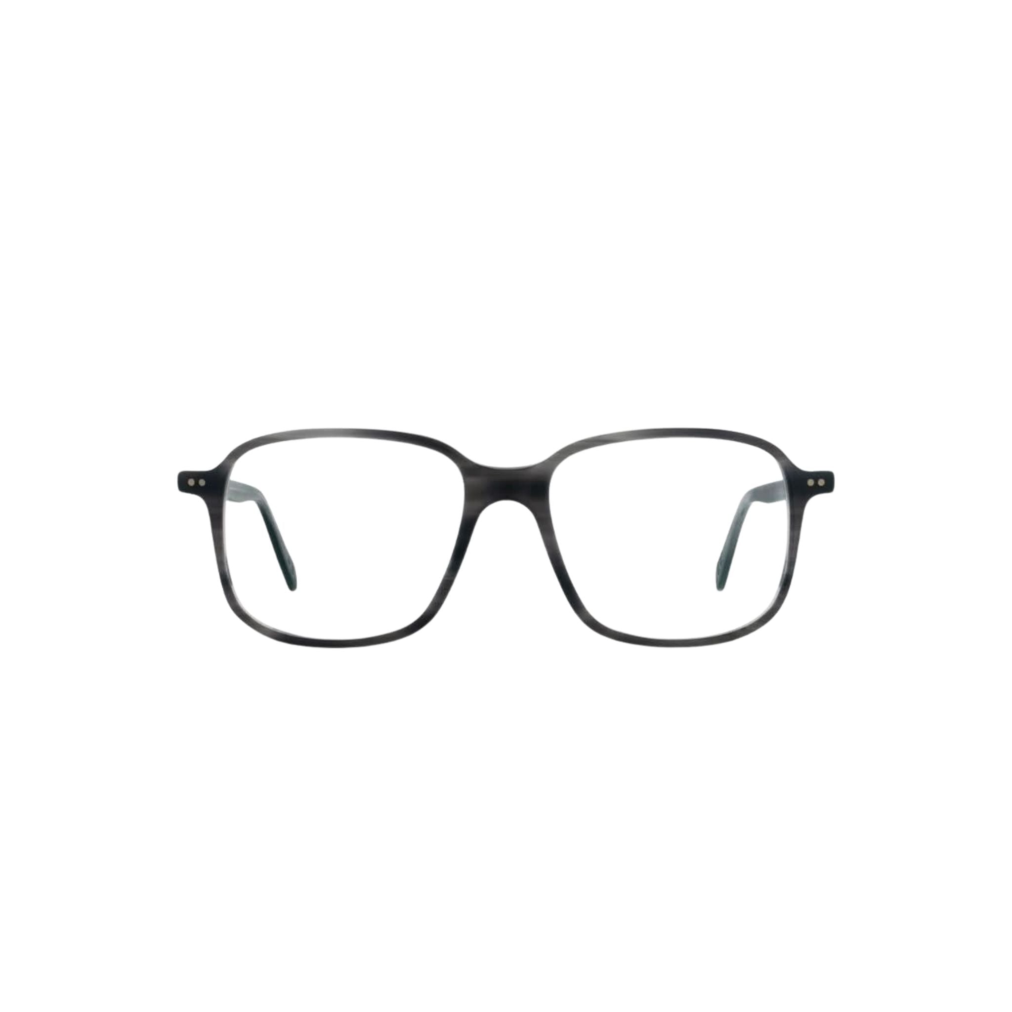 Frontansicht der Lunor Brille A11 460 in Vulkangrau Meliert Matt – elegante Acetatfassung mit feiner Linienführung bei Brillen Schneider München