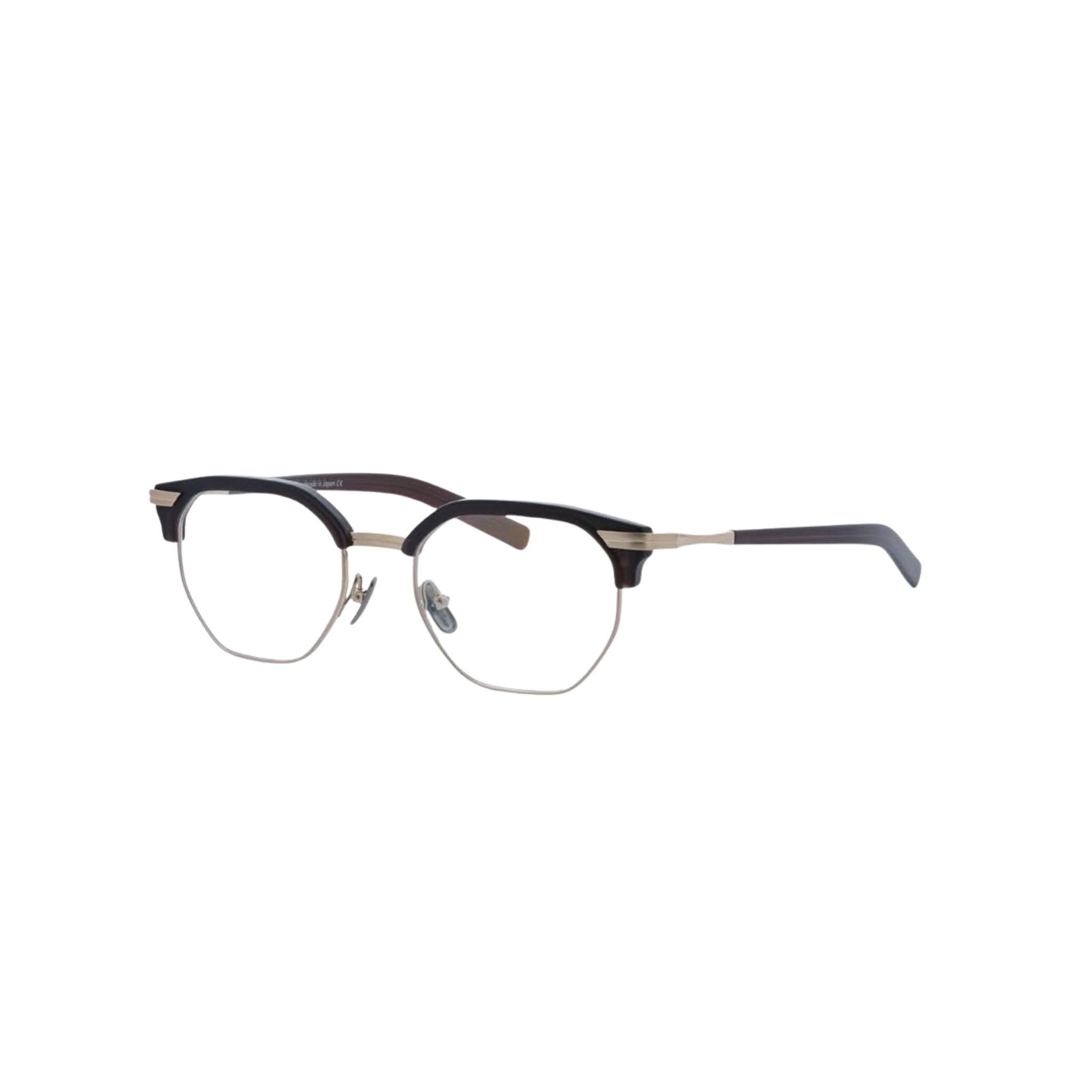 Designerbrille Lunor C1 02 – Seitenansicht handgefertigte Brille aus Acetat und Titan bei Brillen Schneider München Maxvorstadt
