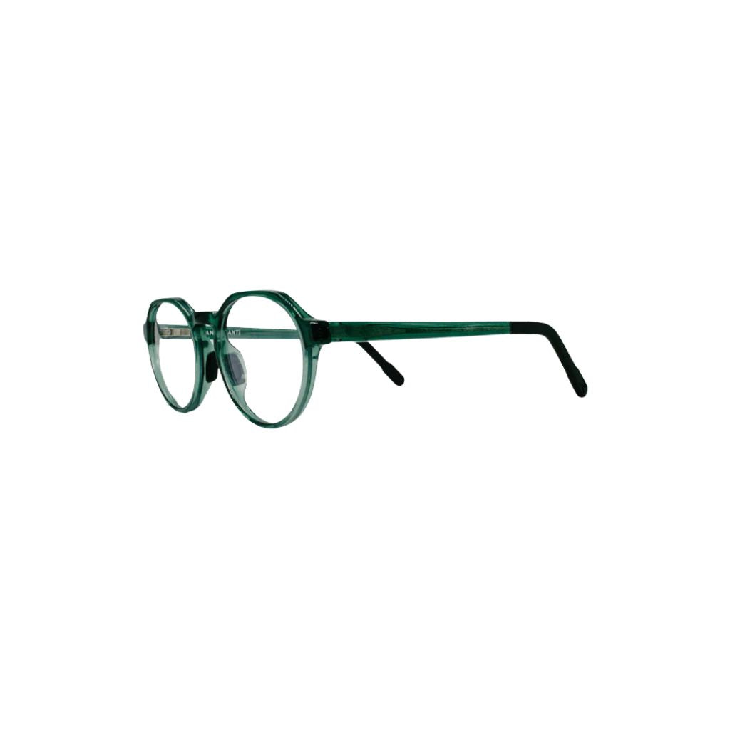 MANTI MANTI FRIDA Kinderbrille in Emerald Green mit runder grüner Fassung aus nachhaltigem Bio-Kunststoff für Kinder – Brillen Schneider München