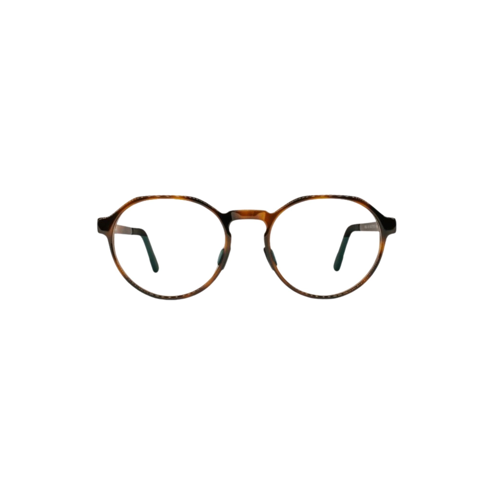 MANTI MANTI FRIDA Havanna Sun Kinderbrille Frontansicht mit runder Havanna-Fassung aus Bio-Kunststoff