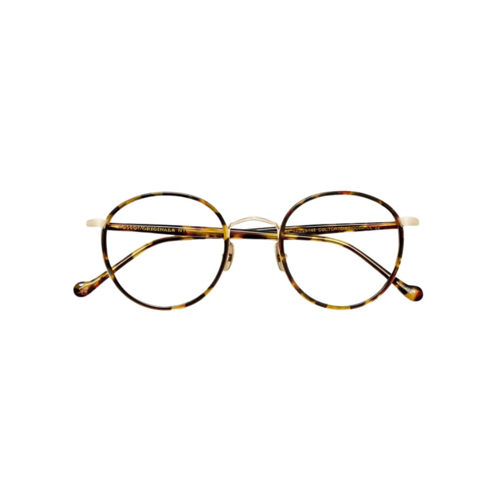 Designerbrille Moscot Zev Tortoise – Frontansicht ikonische Fassung mit Windsor Ring im New-York-Stil bei Optik Bartholomä München