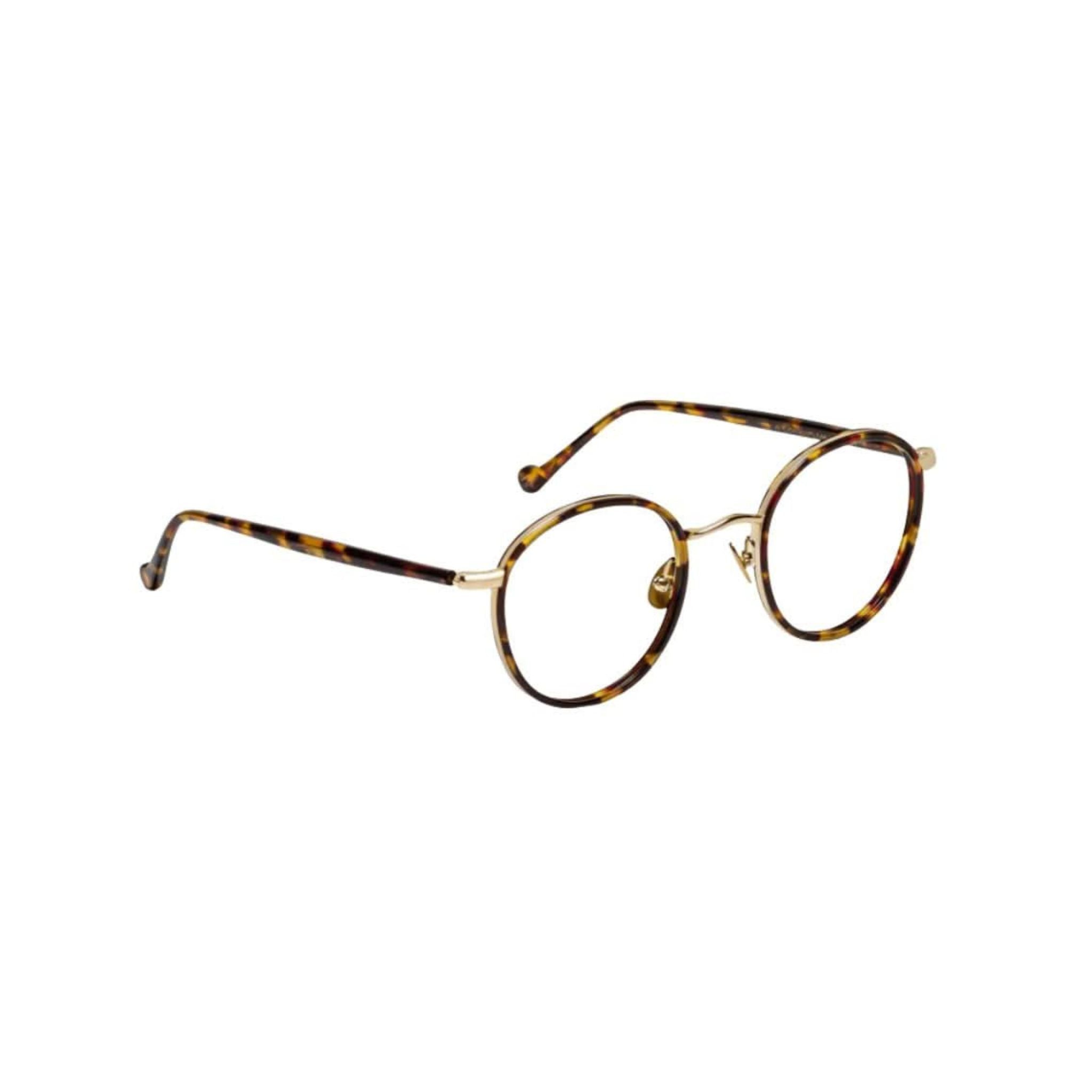 Designerbrille Moscot Zev in Tortoise – Seitenansicht hochwertige Acetatfassung mit klassischem Moscot-Design bei Optik Bartholomä München