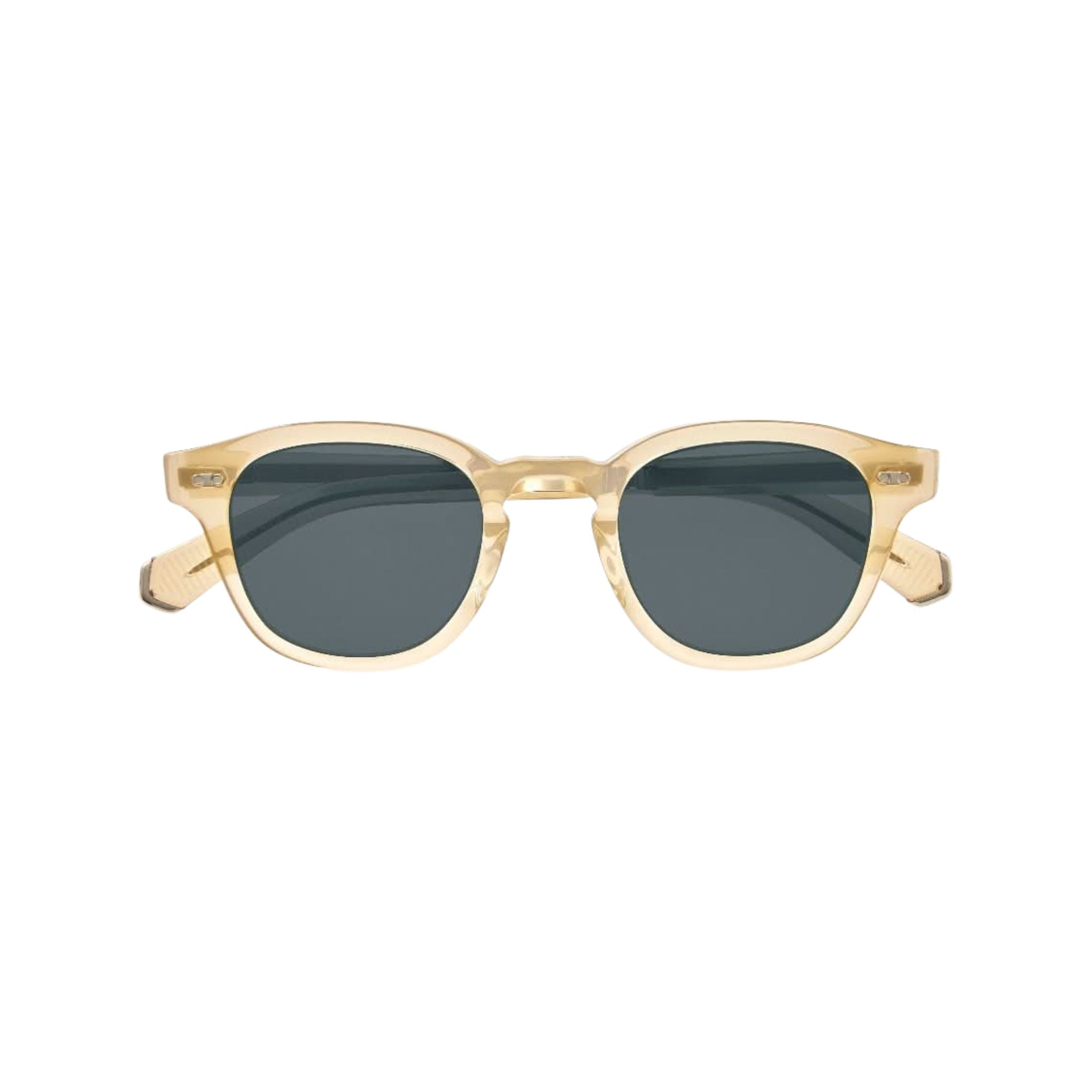 Frontansicht der Sonnenbrille James S von Mr. Leight in der Farbe summit white gold select - stilvolles Accessoire für den Sommer bei Brillen Schneider München