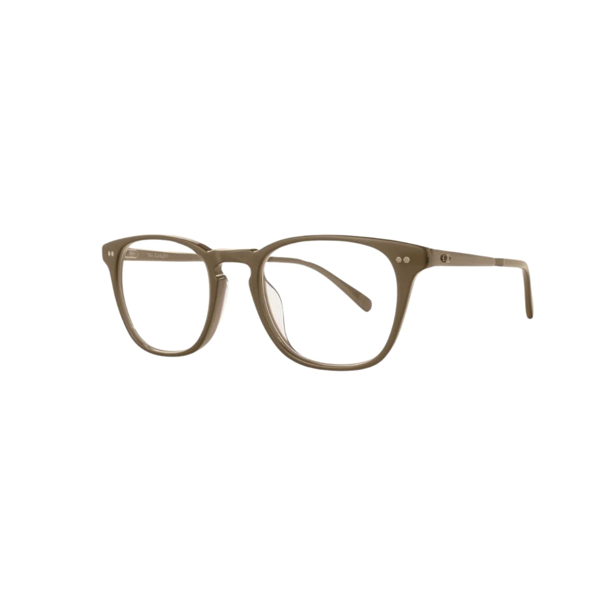 Seitenansicht der Mr. Leight Kanaloa C Citrine – Antique Gold mit präzise gearbeiteten Bügeln und stilvollem Acetatrahmen – exklusives Design bei Brillen Schneider München