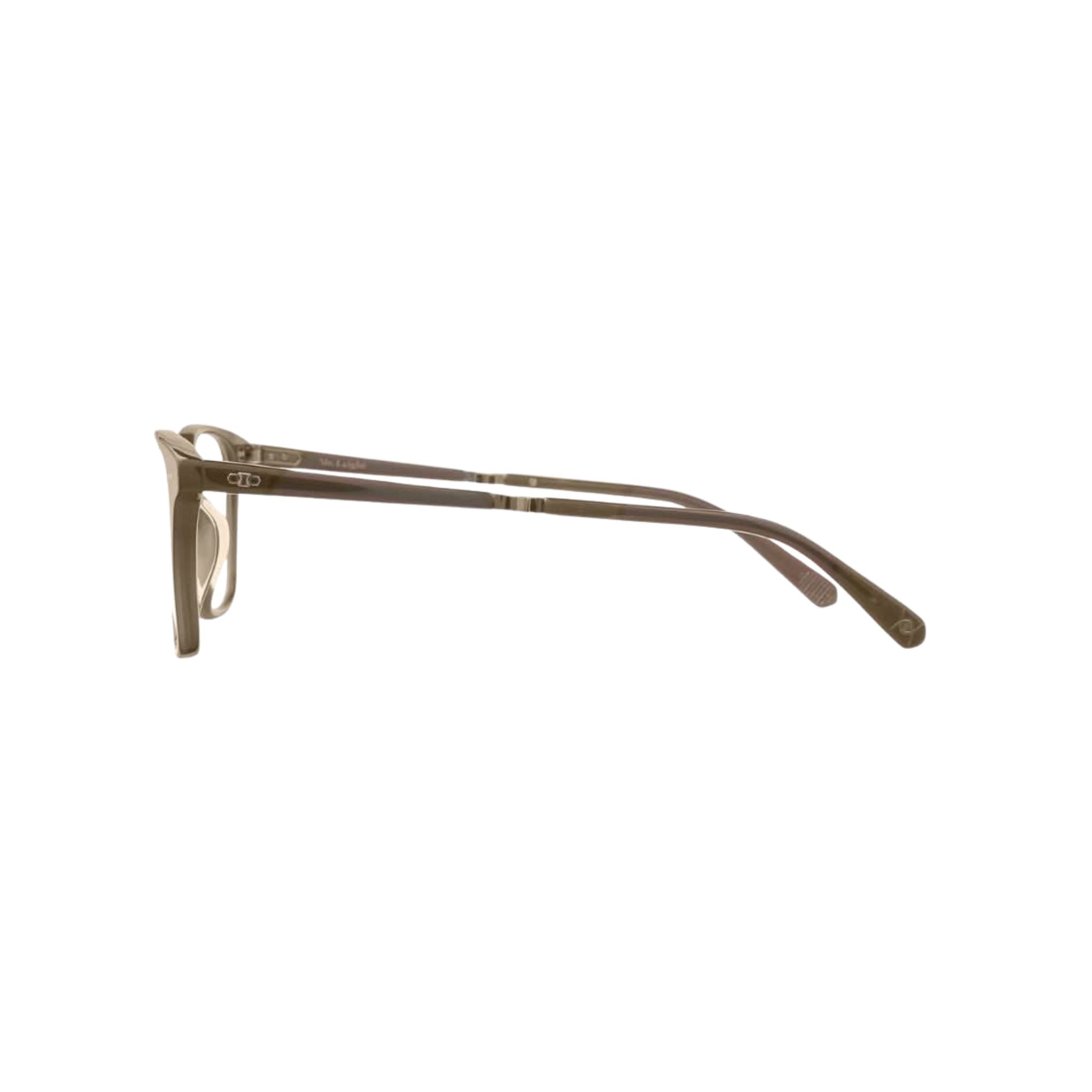 Detailansicht des Rahmens der Mr. Leight Kanaloa C Citrine – Antique Gold, mit filigranen goldenen Akzenten und hochwertigem Metall – Designer-Sonnenbrille bei Brillen Schneider