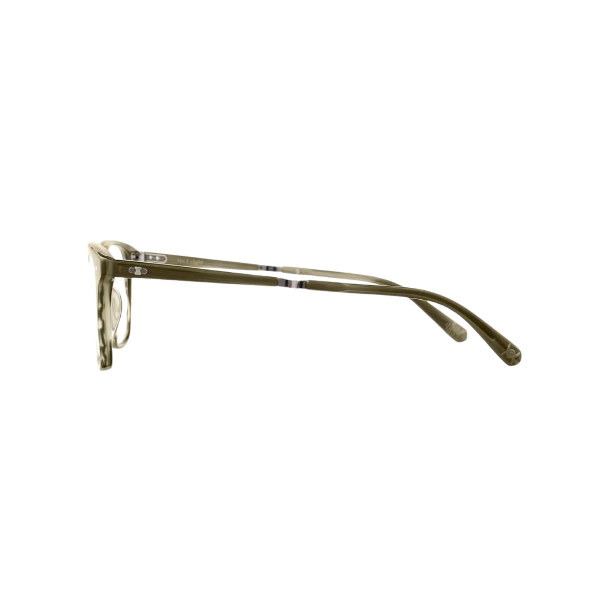 Seitenansicht der Mr. Leight  Brille Kanaloa C in Kelp Pewter – filigrane Bügel und modernes Design für einen zeitlosen Look bei Brillen Schneider in München