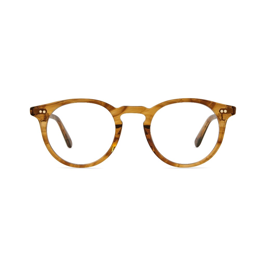 Frontansicht der Mr. Leight Brille Luckman C in Marble Rye White Gold mit edlem Acetatrahmen – elegante Designerbrille bei Brillen Schneider in München