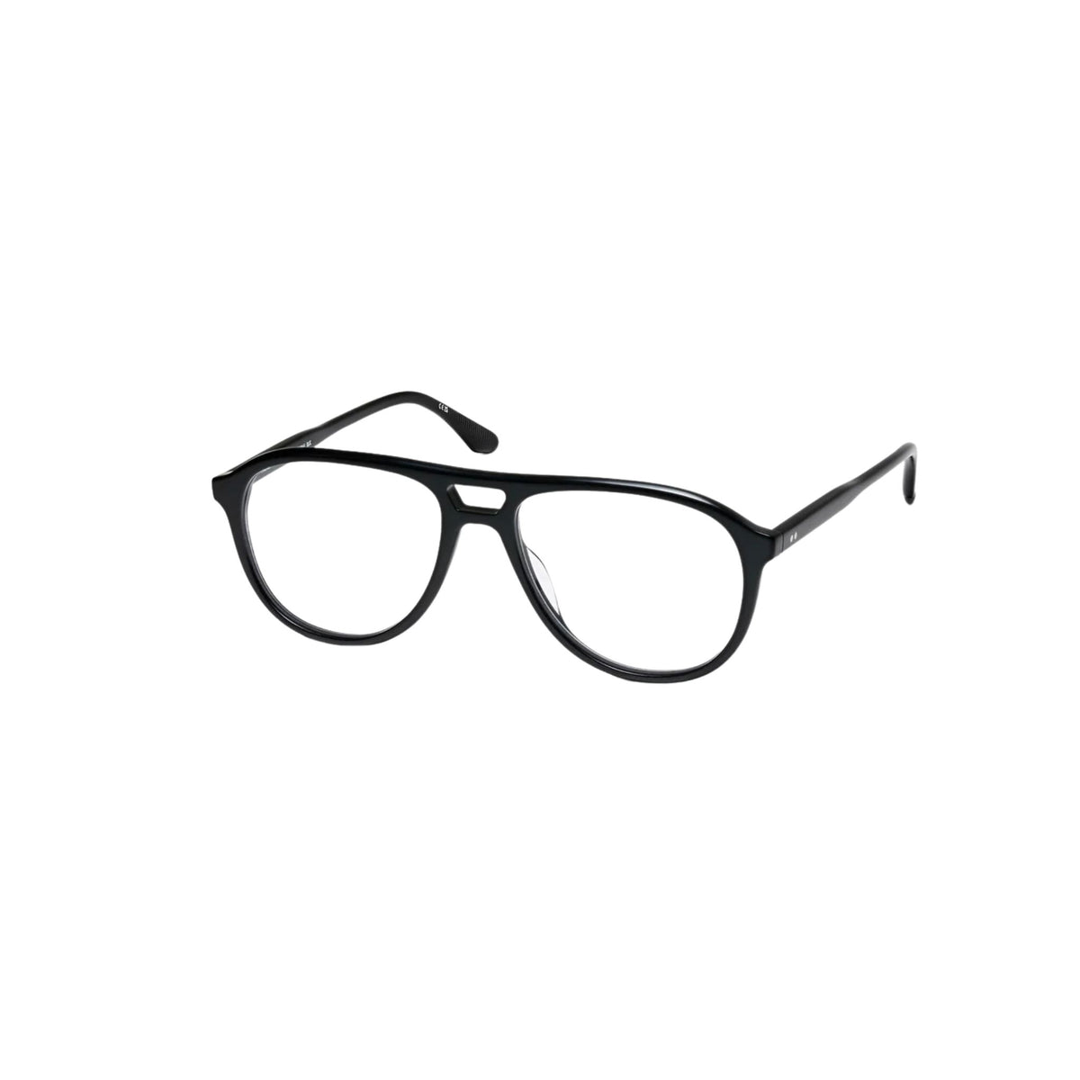 Peter and May ARIA NOCTURNE LT23 Black Brille Frontansicht Pilotenform Doppelsteg schwarzes Acetat Optik Bartholomä München