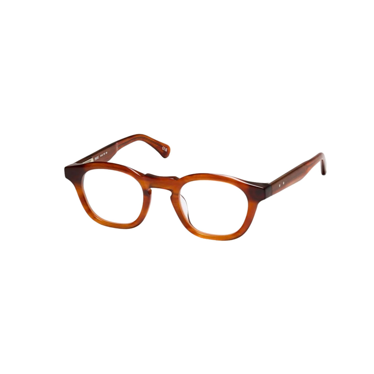 Peter and May TOY S125 Walnut Grove Brille Seitenansicht transparentes braunes Acetat Optik Bartholomä München