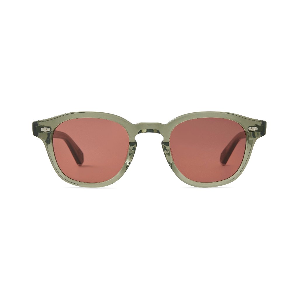 Frontansicht der Sonnenbrille James S von Mr. Leight in der Farbe hunter platinium- modisches Accessoire für den Sommer bei Brillen Schneider München