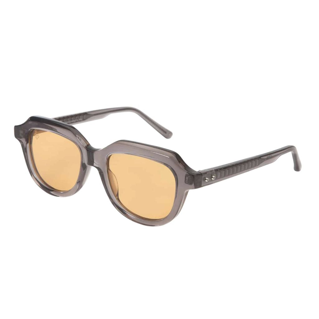 TAVAT Eyewear Orion S Slate Grey Seitenansicht – handgefertigte Sonnenbrille aus italienischem Acetat Exklusiv bei Brillen Schneider München