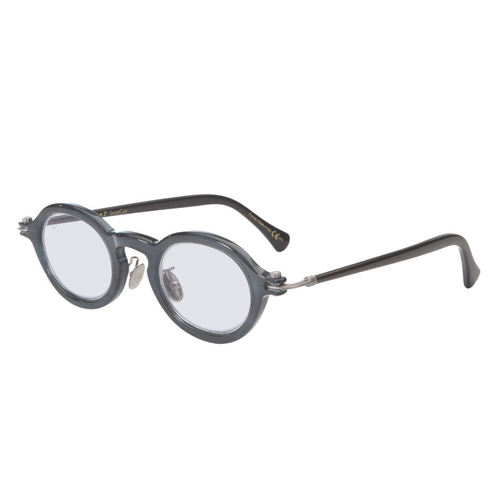 TAVAT Token Sun Petrol Blue Havana Seitenansicht – handgefertigte Luxus-Sonnenbrille mit Metallbügeln bei Optiker Brillen Schneider München