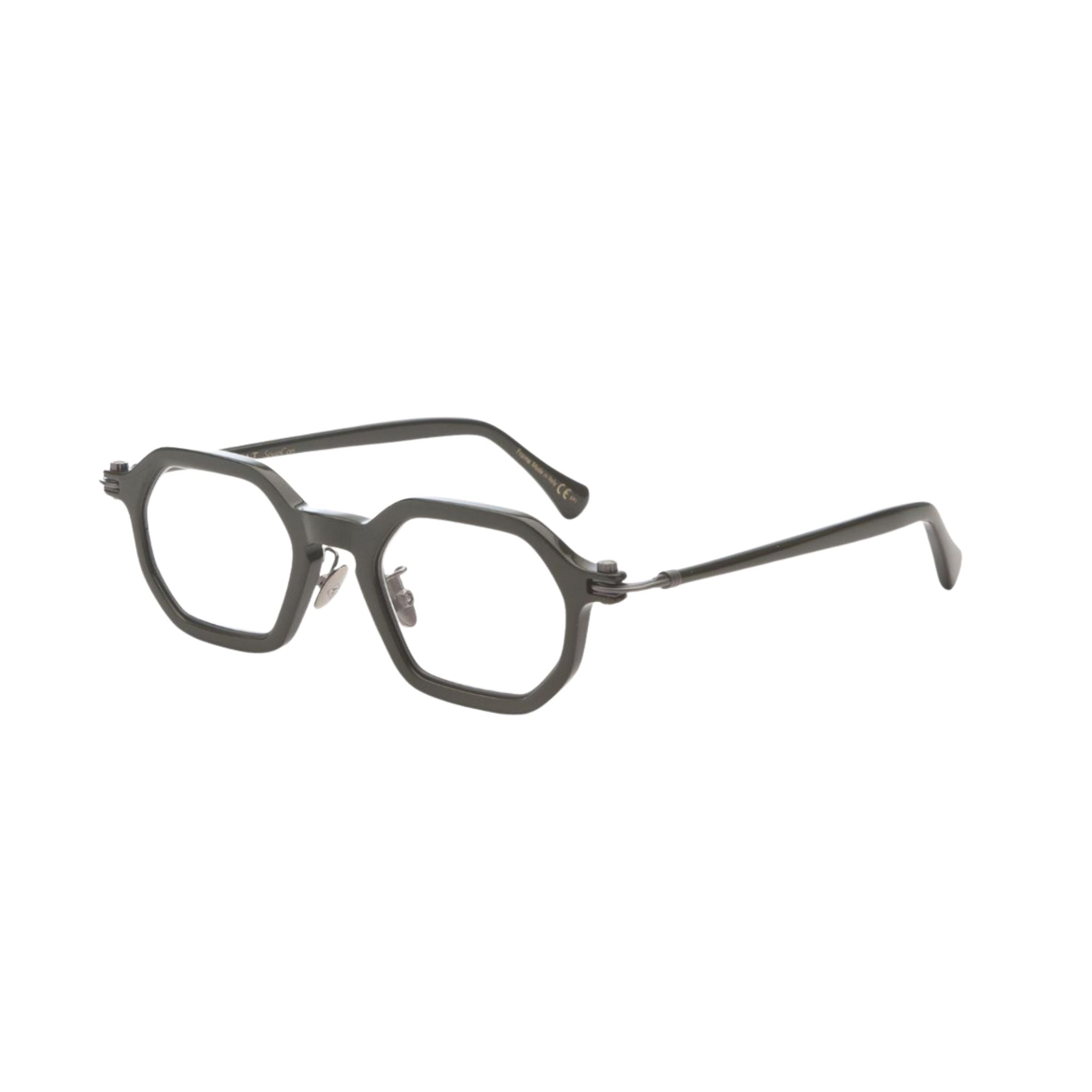 TAVAT Torch Forest Green Brille Seitenansicht Acetat grün Metallbügel Italien München Optiker Brillen Schneider