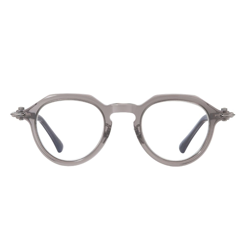 TAVAT Wink Slate Grey Designerbrille Frontansicht rund Acetat grau transparent München Optiker Brillen Schneider