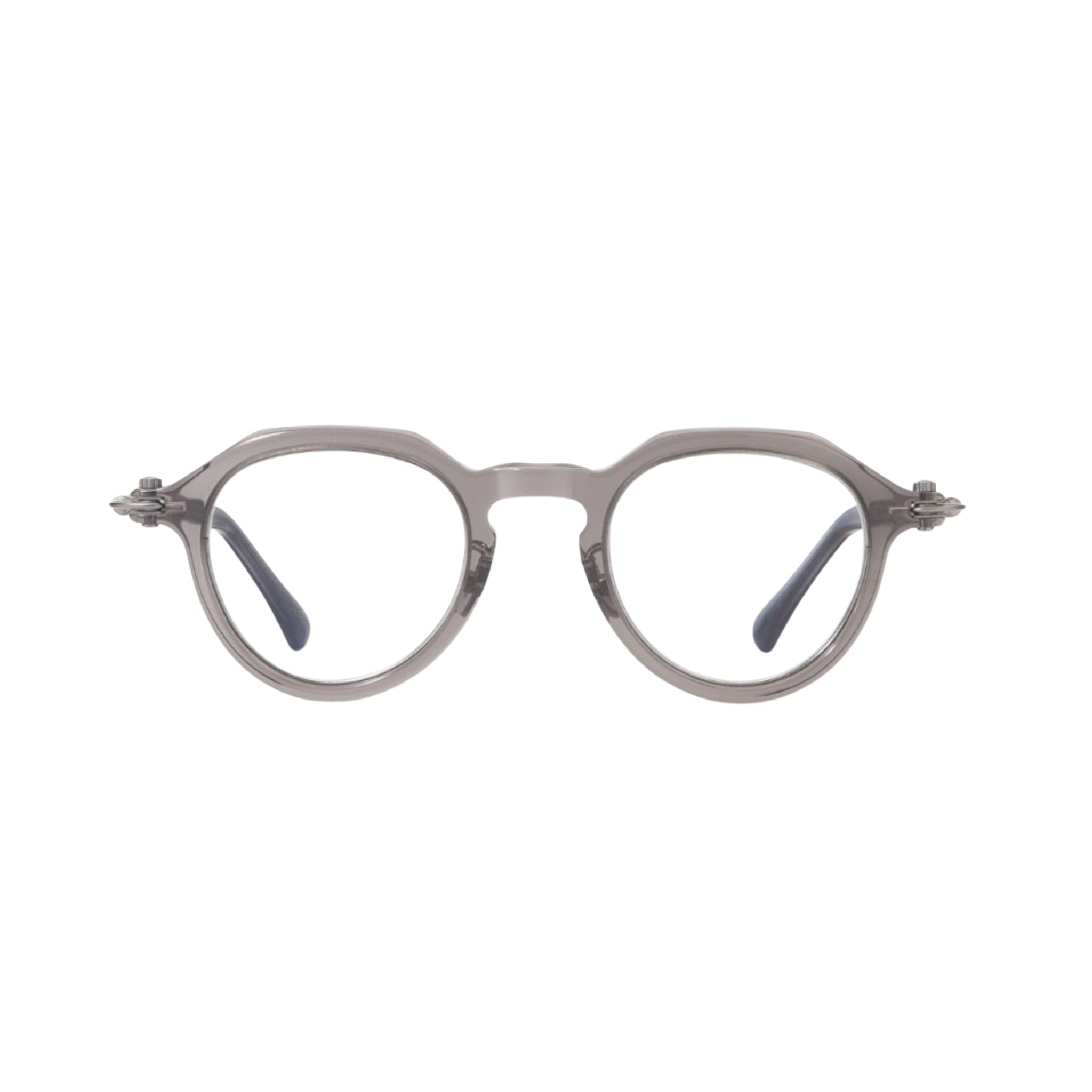 TAVAT Wink Slate Grey Designerbrille Frontansicht rund Acetat grau transparent München Optiker Brillen Schneider
