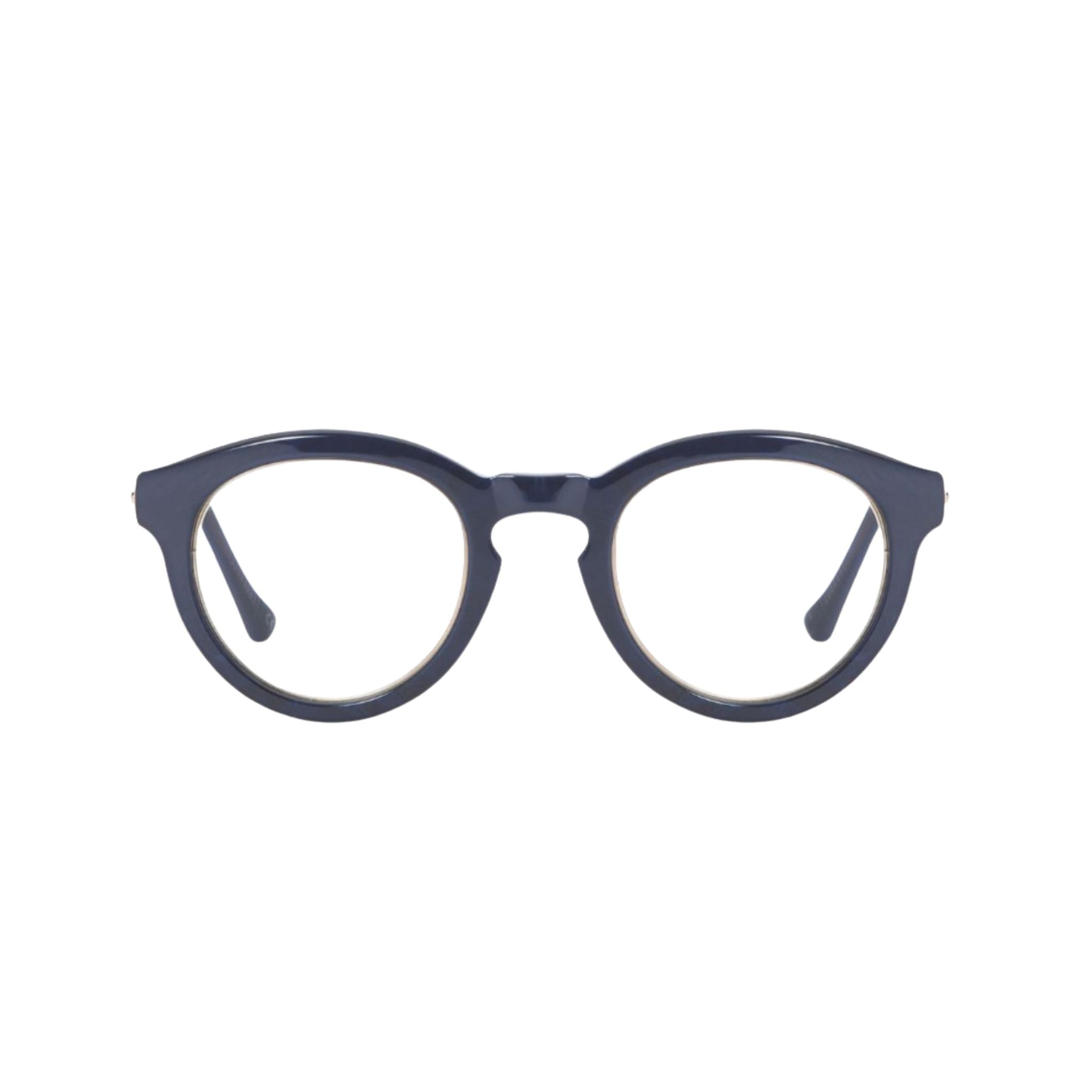 TAVAT Core Blue Brown Havana Brille Frontansicht Acetat blau havanna rund klassisch München Optiker Brillen Schneider